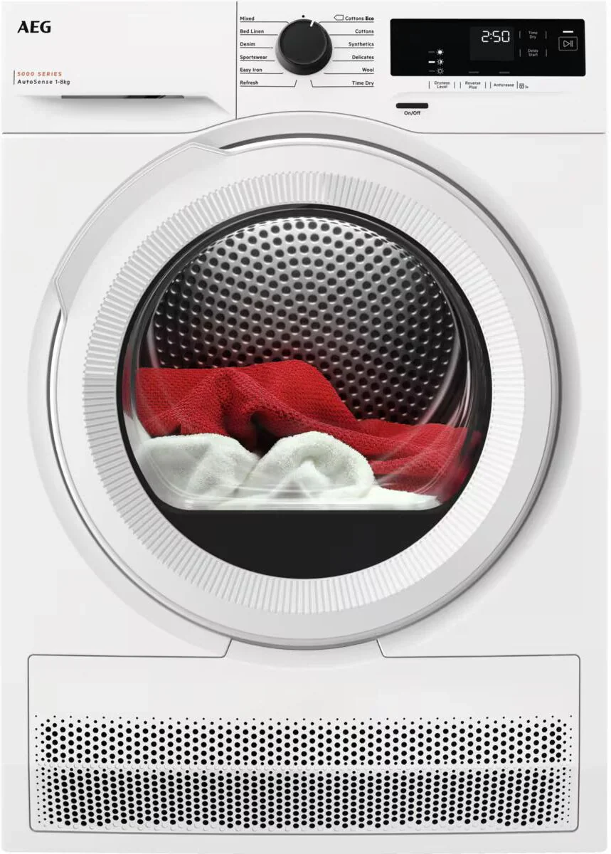 AEG 5000 Series TXH508A4R 8kg Heat Pump Tumble Dryer