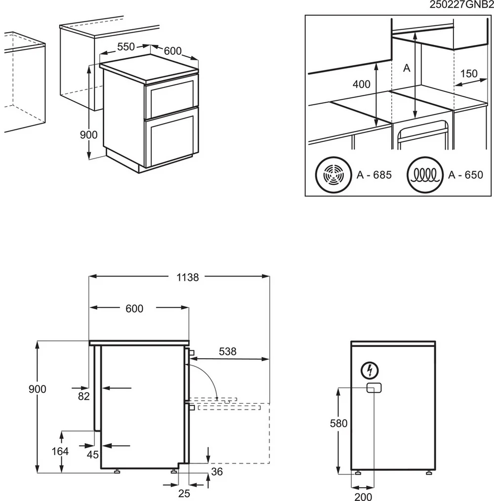 AEG CCX1530ACW White Freestanding Ceramic Electric Cooker - Image 7