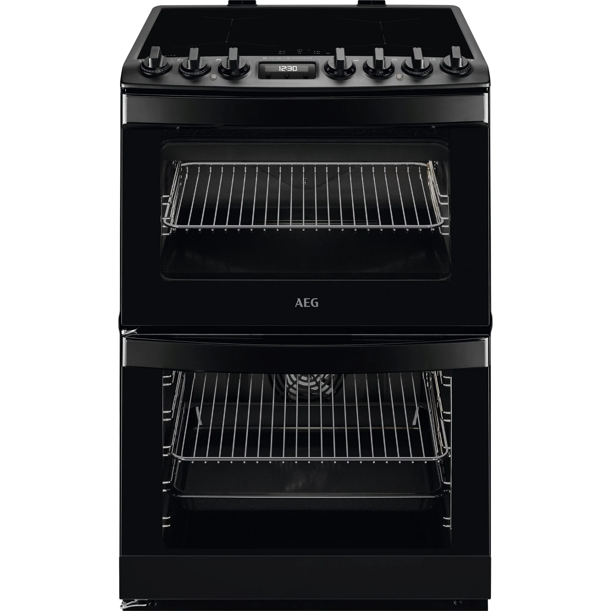 AEG CIB6743MCB 6000 Series SteamBake Freestanding Induction Electric Cooker