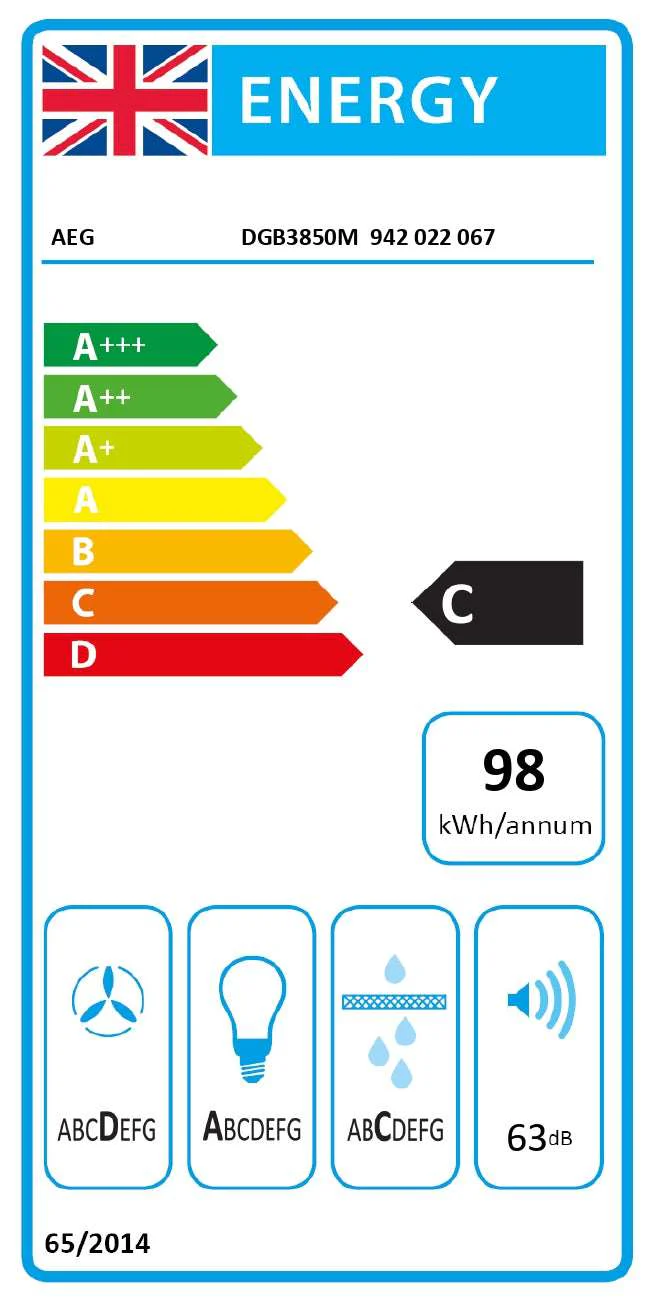 AEG DGB3850M Canopy Hood - Image 6