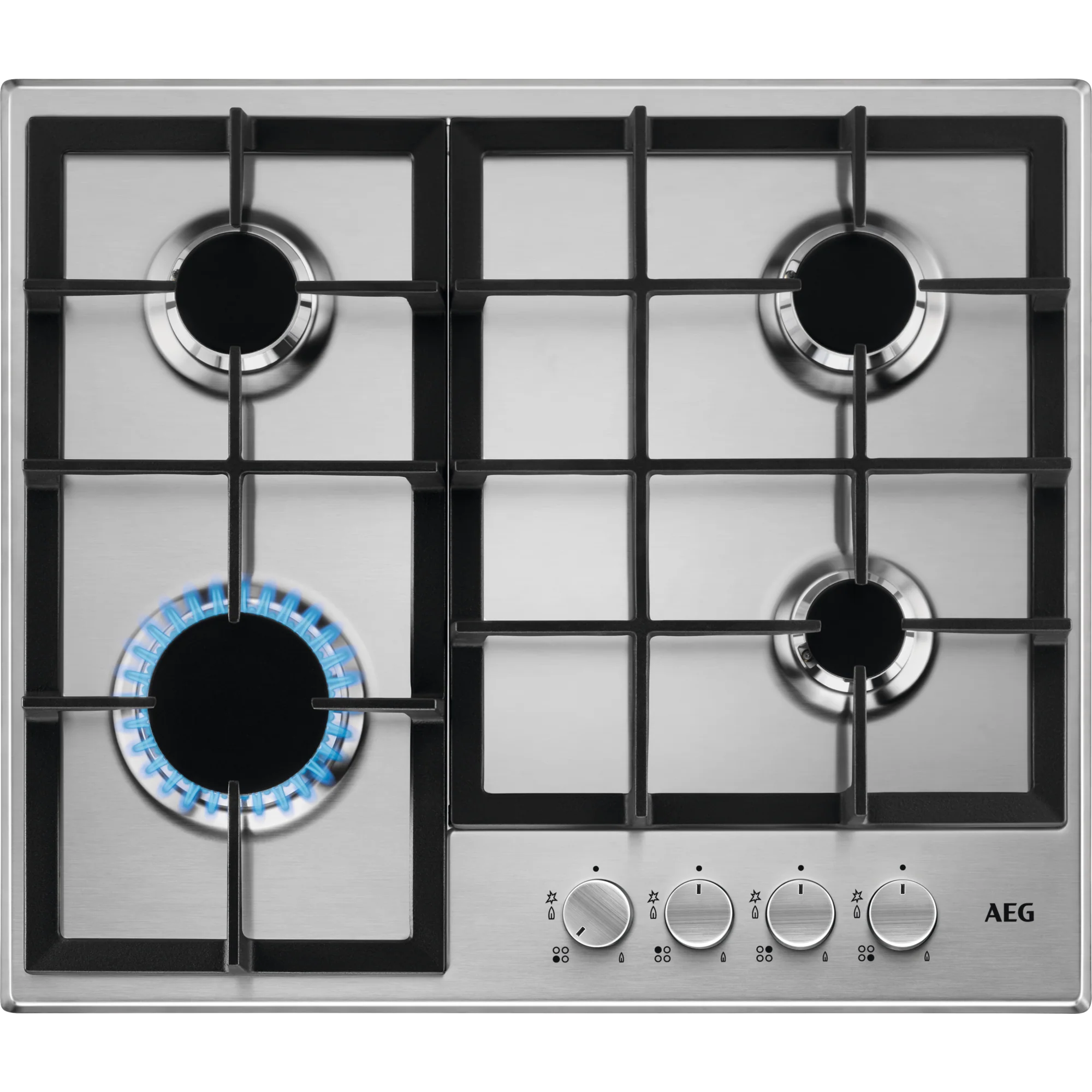 AEG HGE64200SM 3000 Series 60cm Slim line Gas Hob