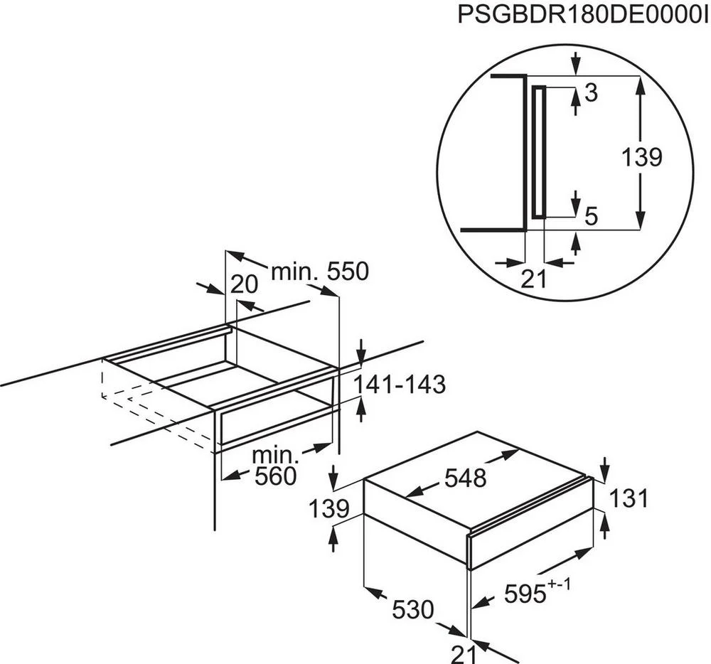 AEG KDE911424B Black Warming Drawer - Image 8