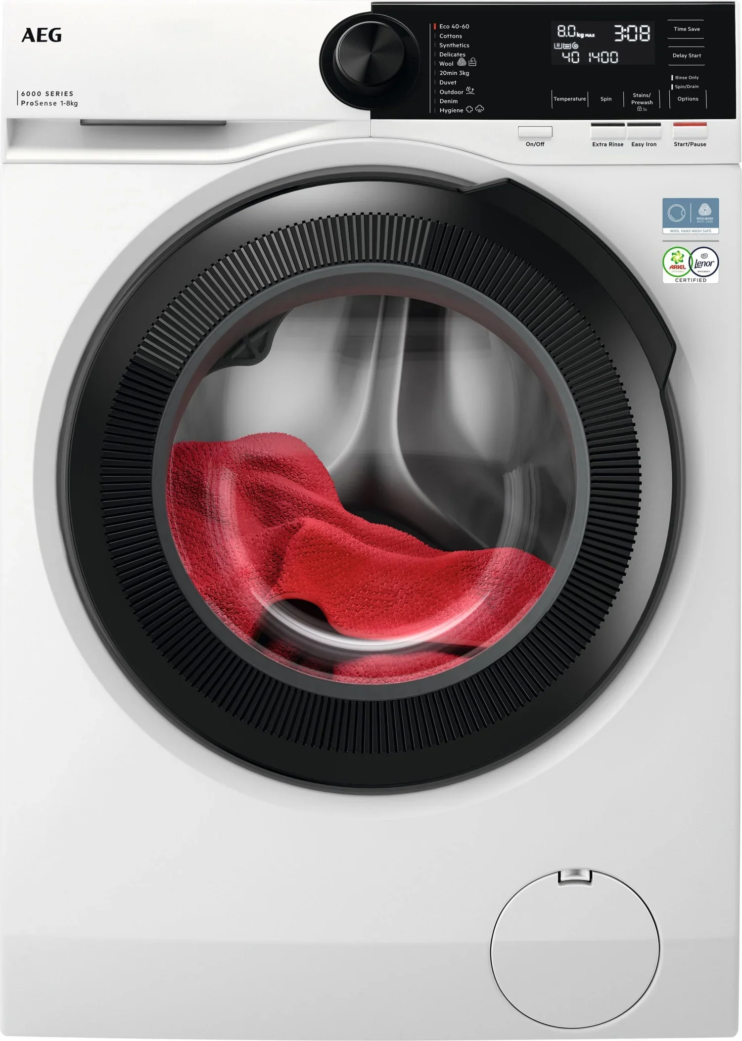 AEG LFR62944B 6000 ProSenseĀ® 9kg 1400rpm Washing Machine
