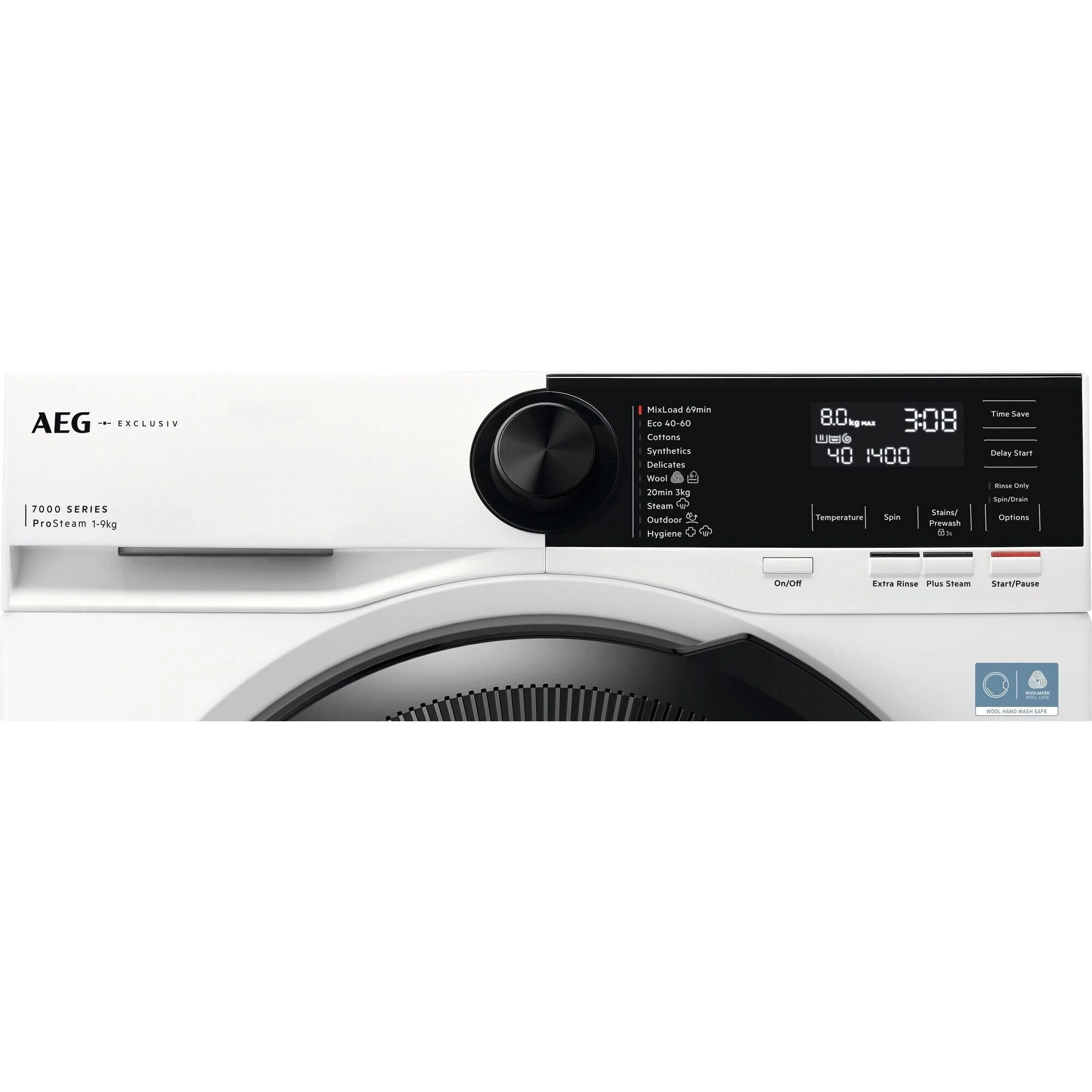 AEG LFSR72944B 7000 Series ProSteam® 9kg 1400rpm Freestanding Washing Machine - Image 2