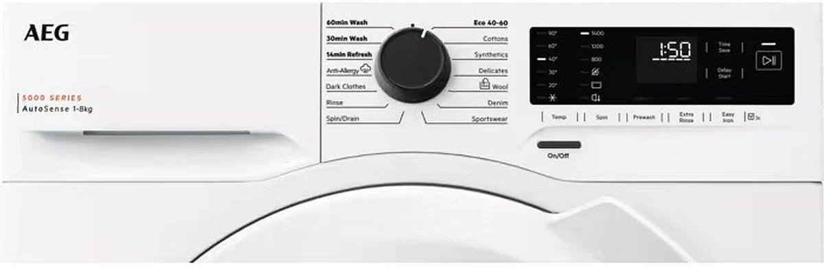 AEG LFX50842B 5000 Series 8kg 1400rpm Washing Machine - Image 2