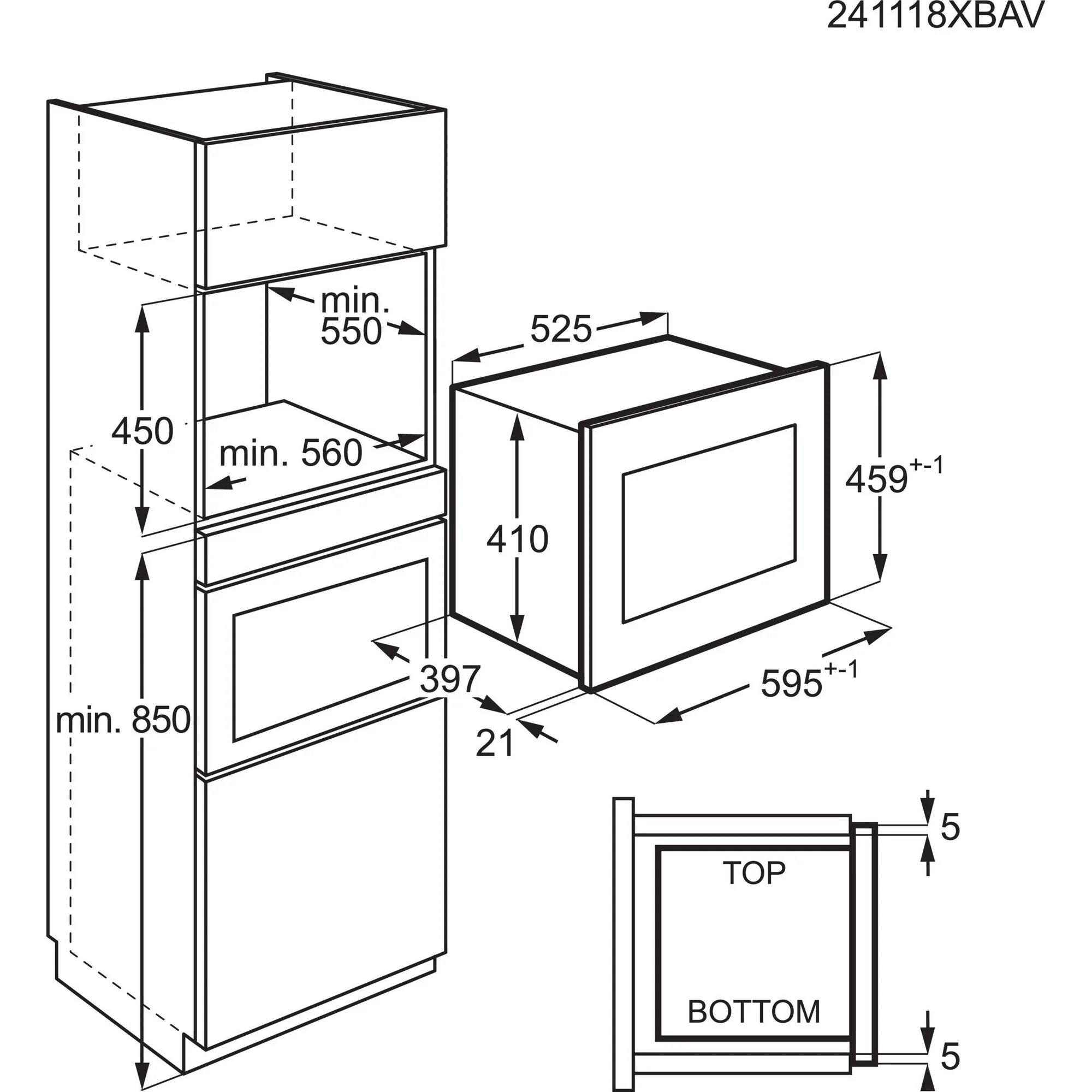 AEG OB6SM261UB 6000 Series 26L Built-In Microwave - Image 9