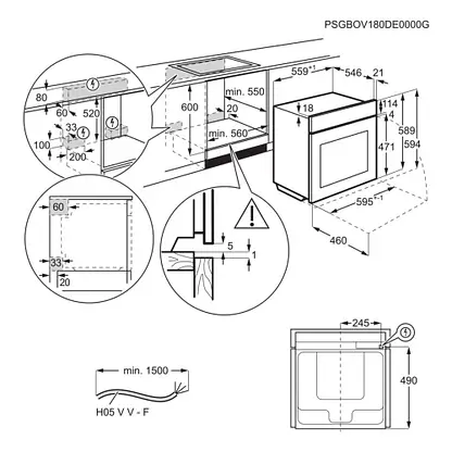 AEG OS6PB50AK Built In Electric Single Oven - Image 3