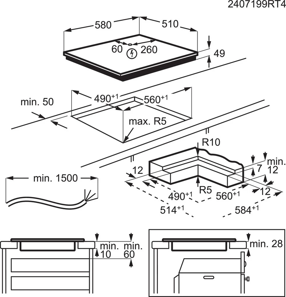 AEG SO64IA0SCB Induction Hob - Image 5