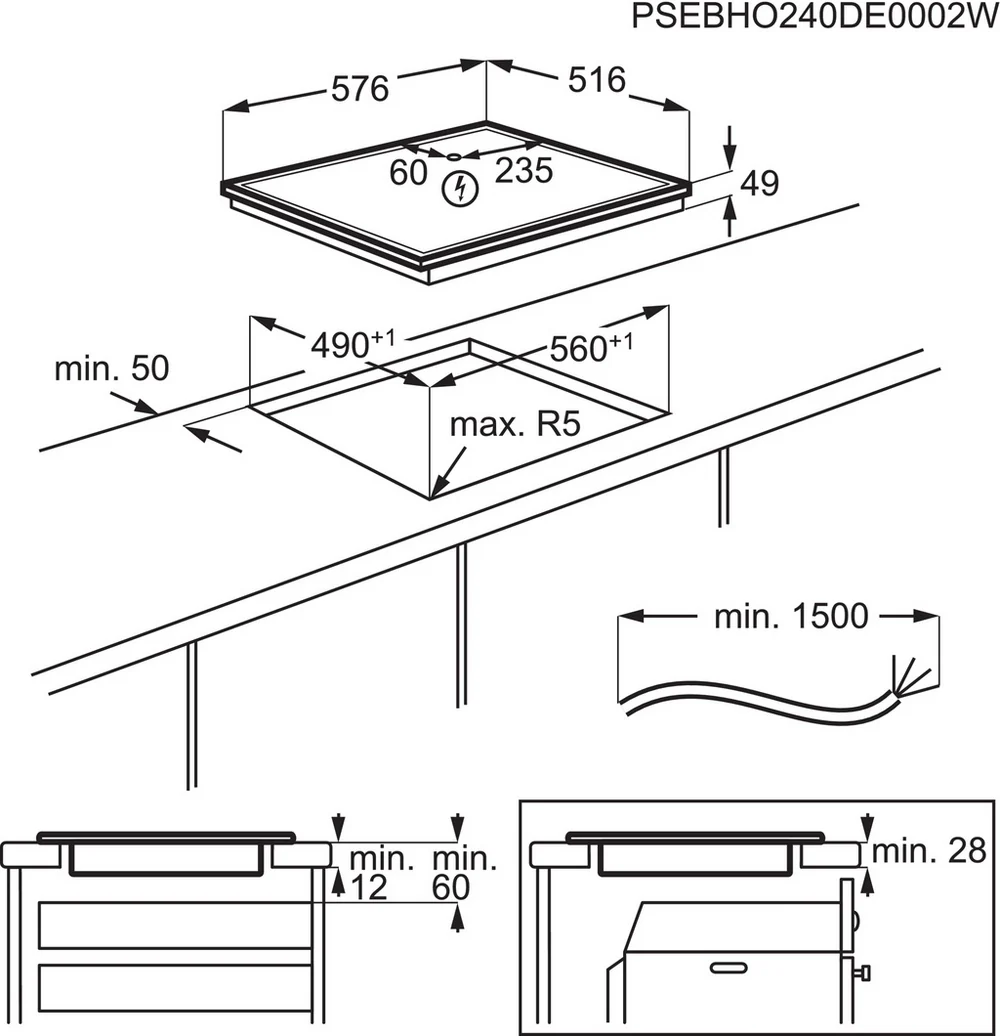 AEG TN64IA00XB Induction Hob - Image 7