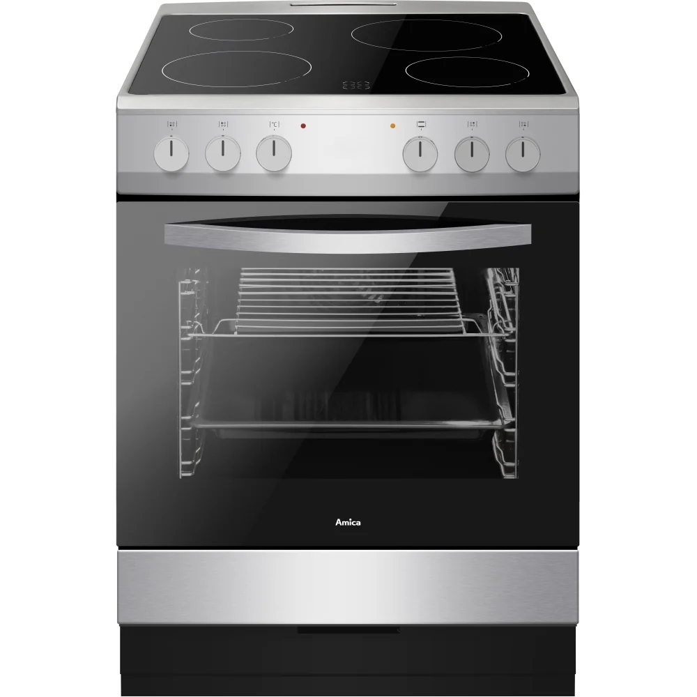 Amica AFC601SS Ceramic Freestanding Electric Cooker