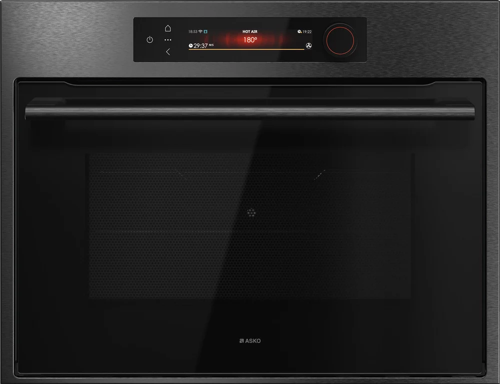 ASKO OCS64BSH Black Steel Built In Combination Microwave Oven with Steam - Image 2