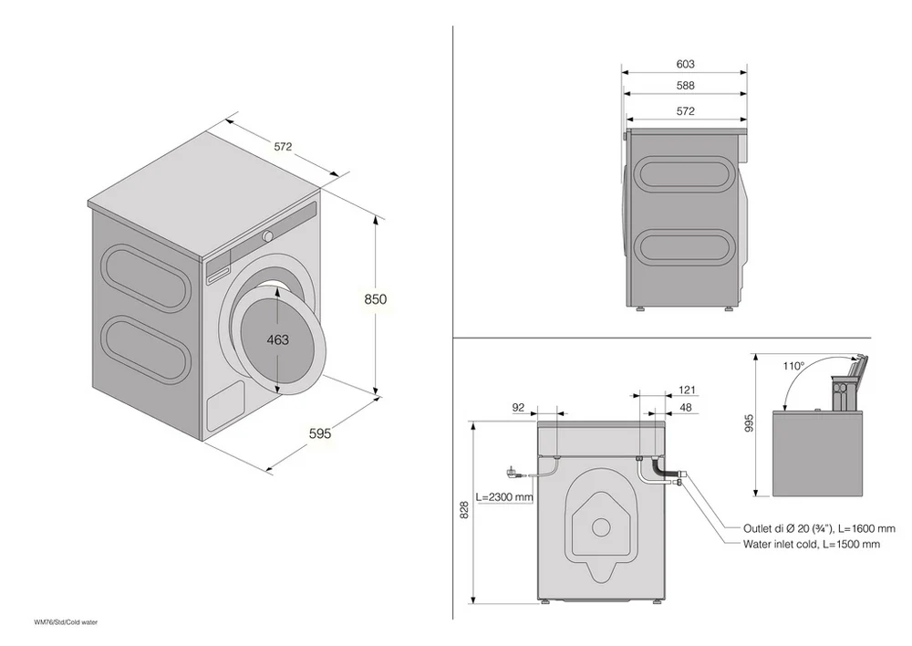 ASKO W1094W.UK 9kg 1400rpm Steel Seal™ Washing Machine - Image 5