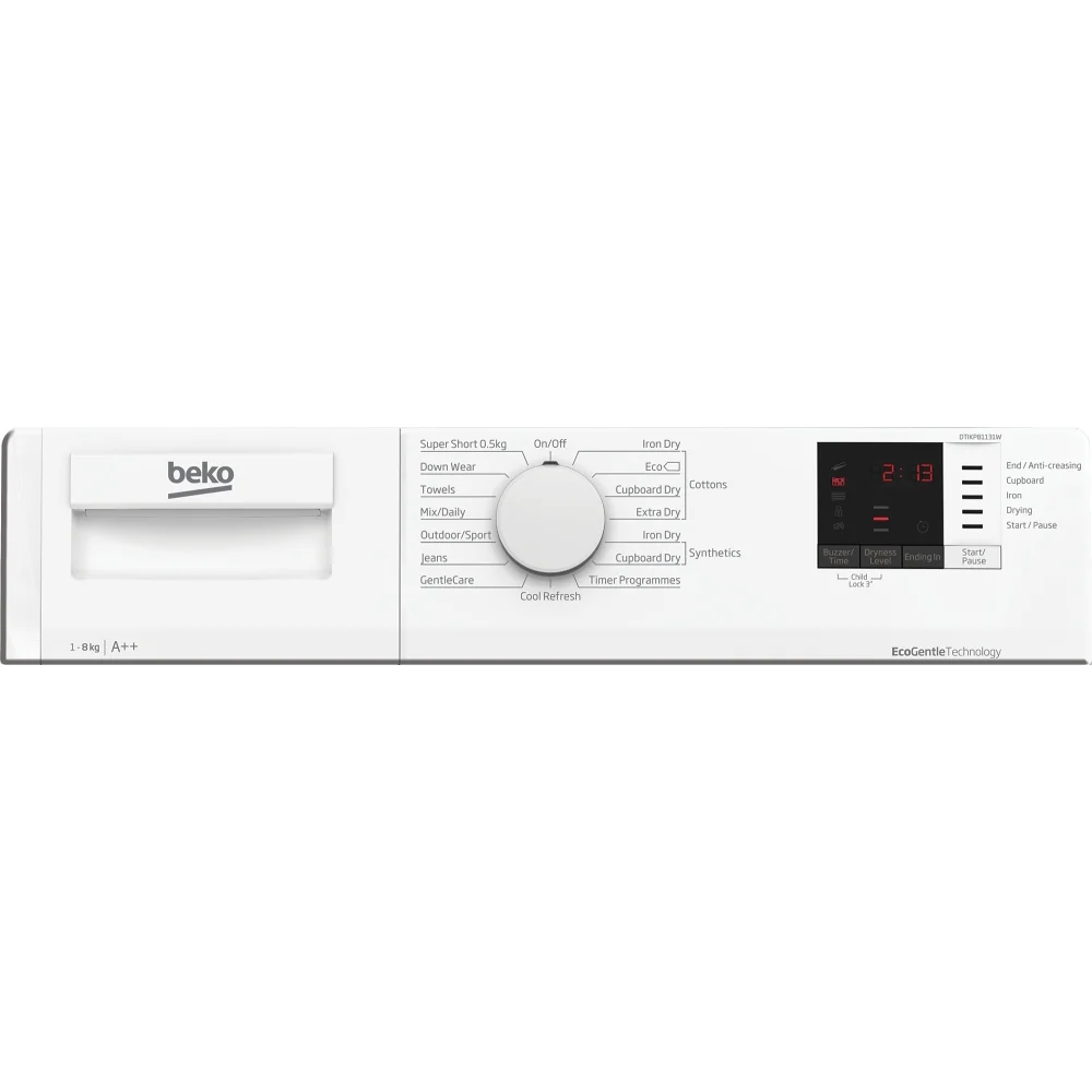 Beko DTIKP81131W Integrated 8kg Heat Pump Tumble Dryer - Image 3