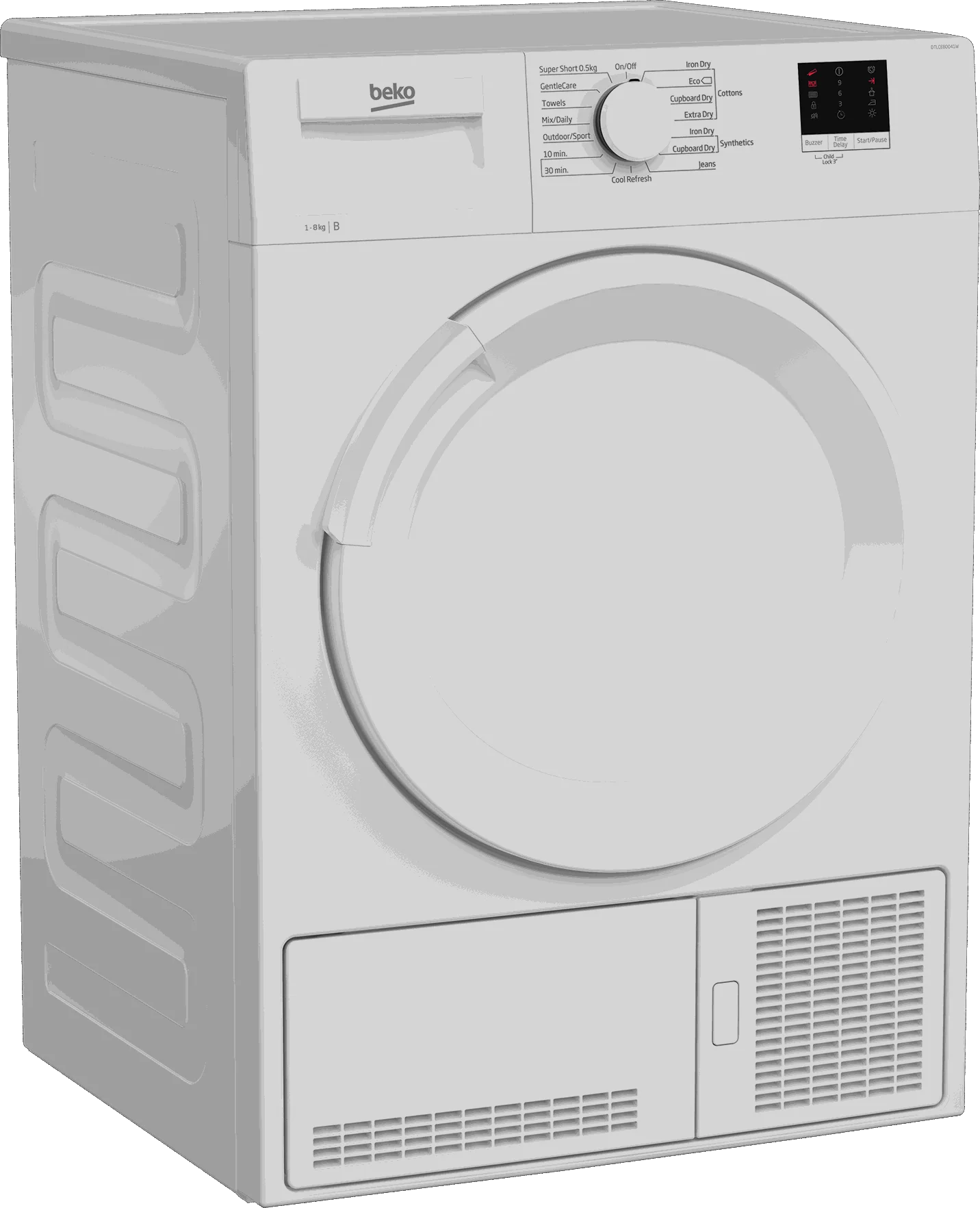 Beko DTLCE80041W 8kg Condenser Tumble Dryer - Image 2