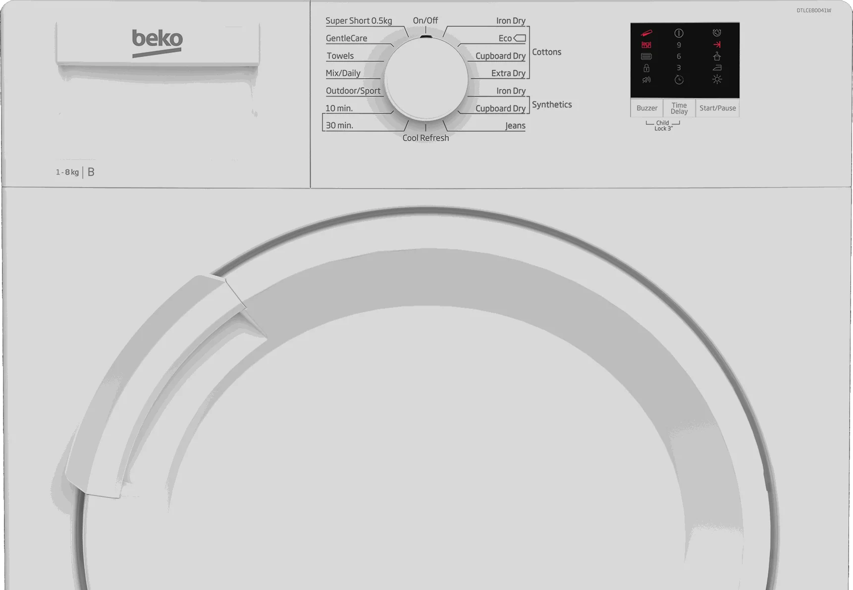 Beko DTLCE80041W 8kg Condenser Tumble Dryer - Image 4