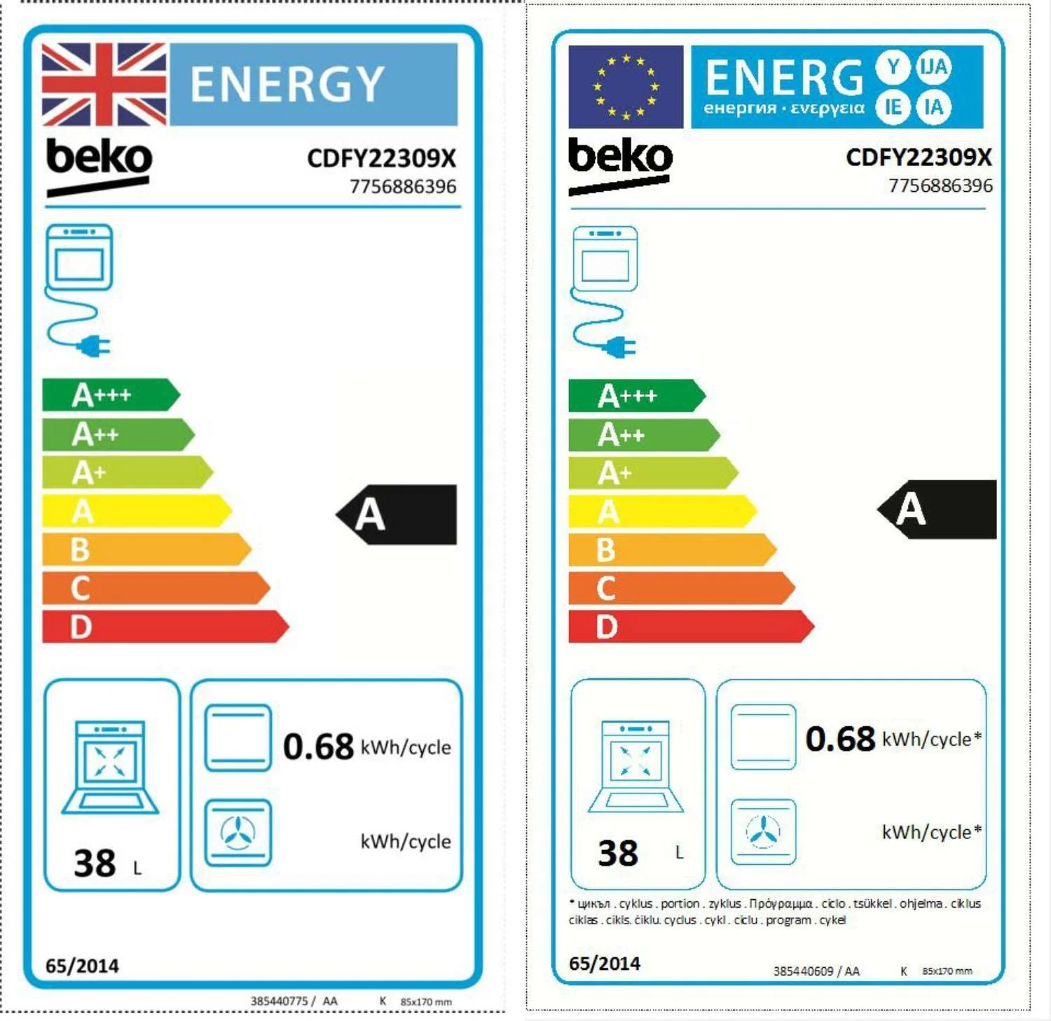 Beko CDFY22309X Built In Electric Double Oven - Image 7