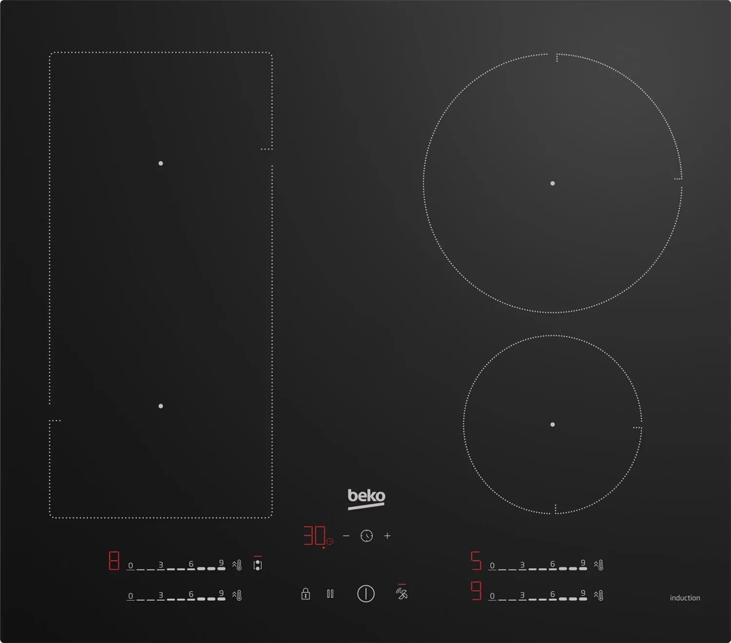 Beko HIIP64530UFT Induction Hob