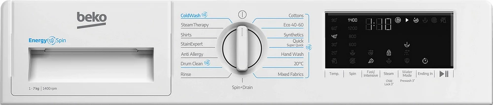 Beko WTIK741511 7kg 1400rpm Integrated Washing Machine - Image 3