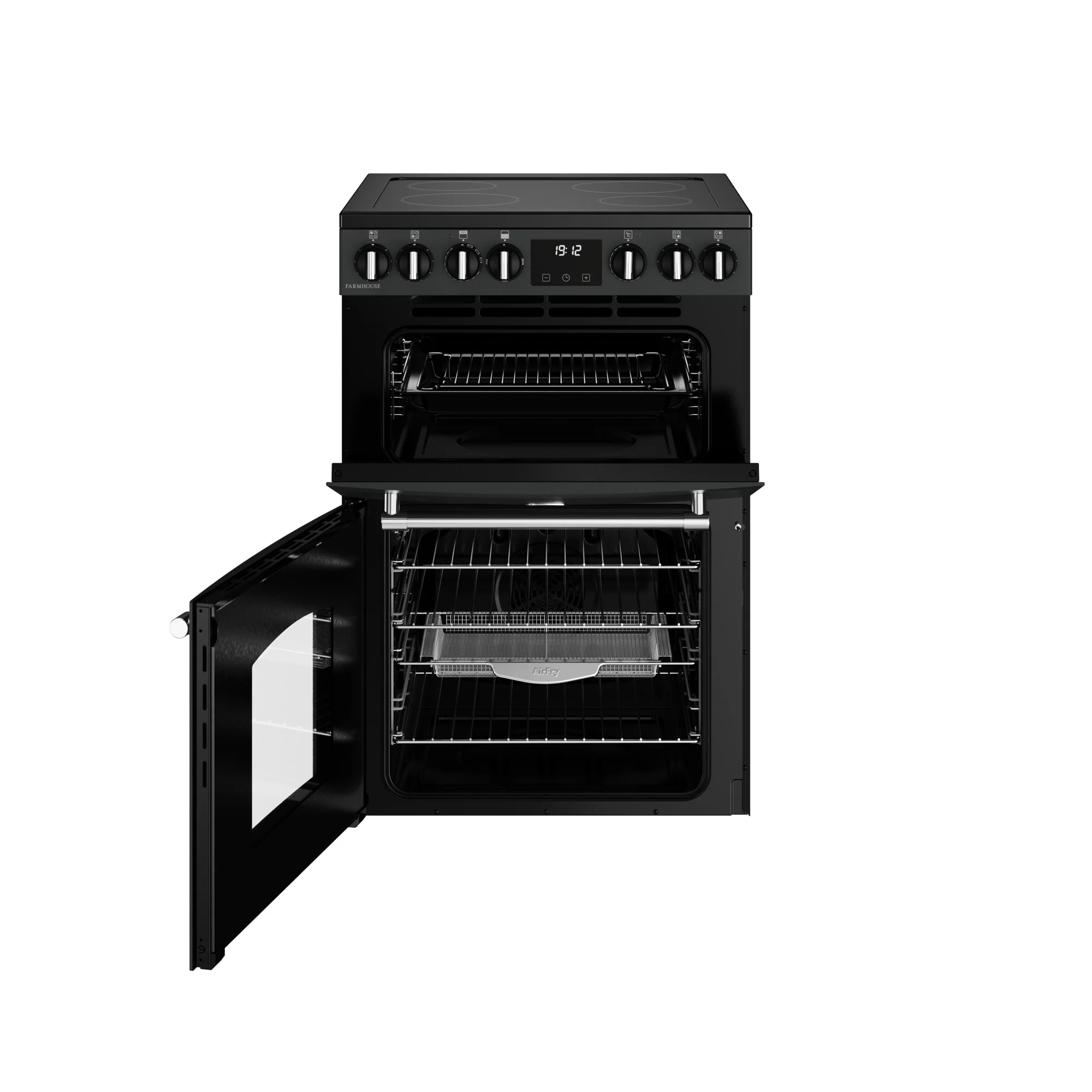 Belling Farmhouse 444411809 60E Freestanding Ceramic Electric Cooker Anthracite - Image 3