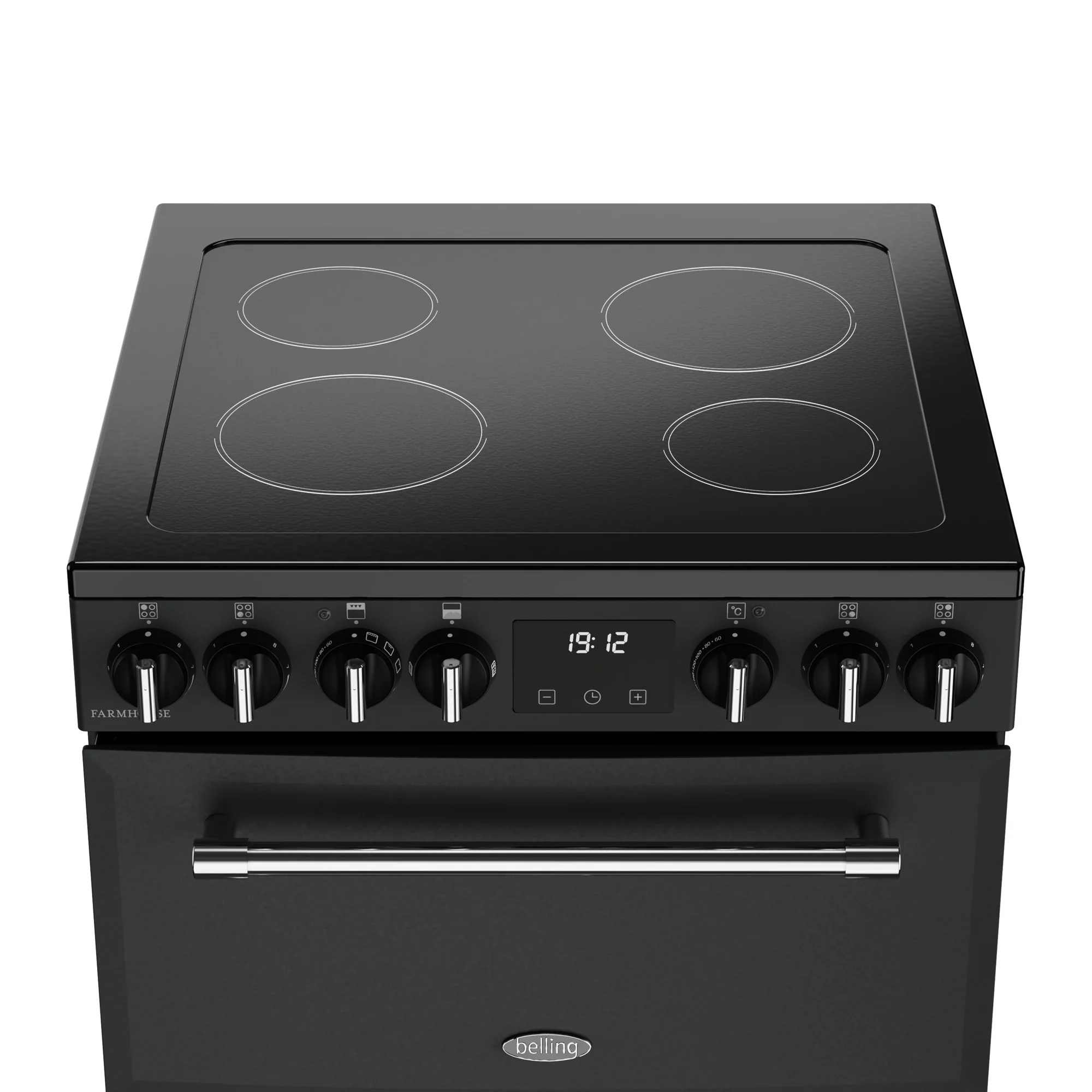 Belling Farmhouse 444411809 60E Freestanding Ceramic Electric Cooker Anthracite - Image 5