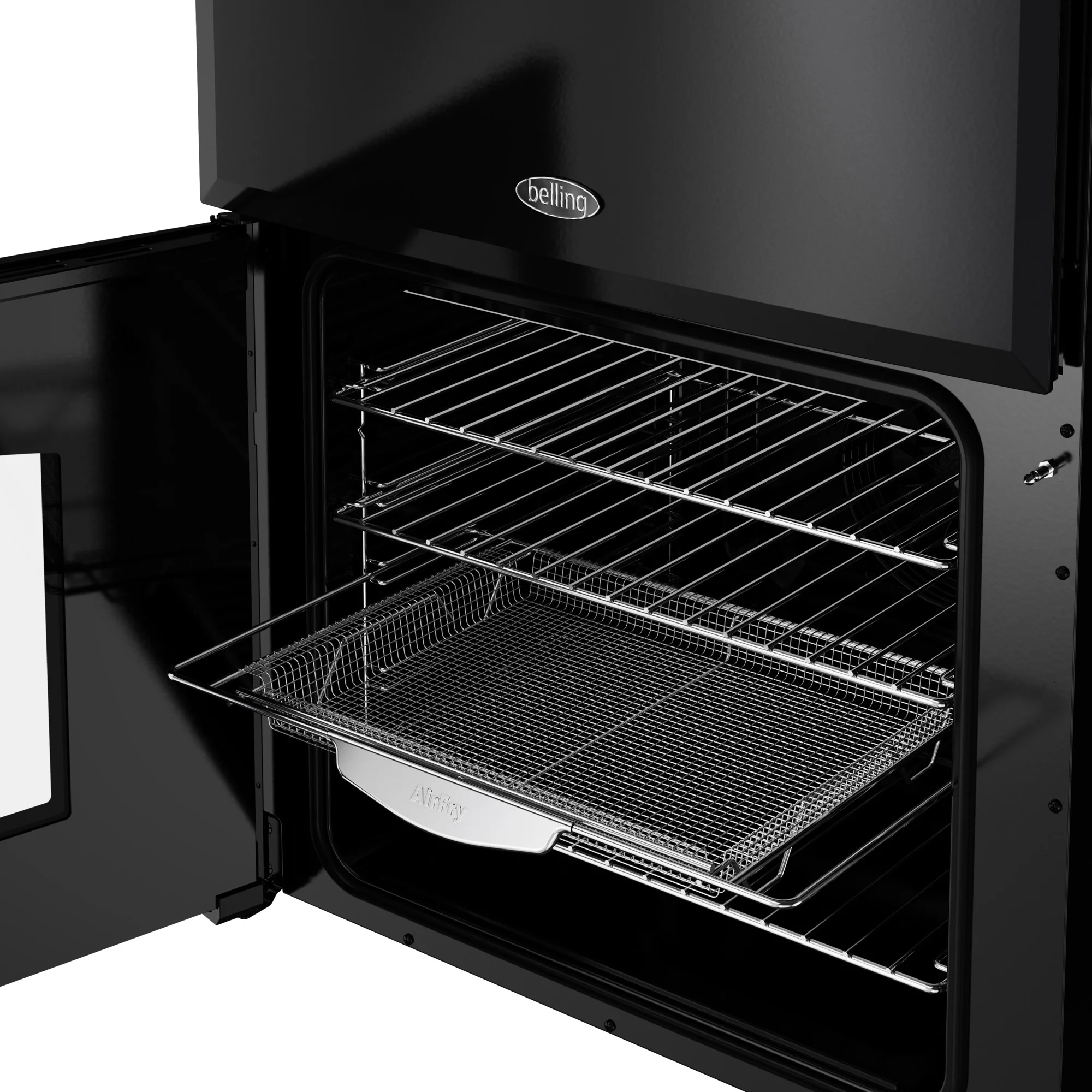 Belling Farmhouse 444411810 60E Freestanding Ceramic Electric Cooker Black - Image 5
