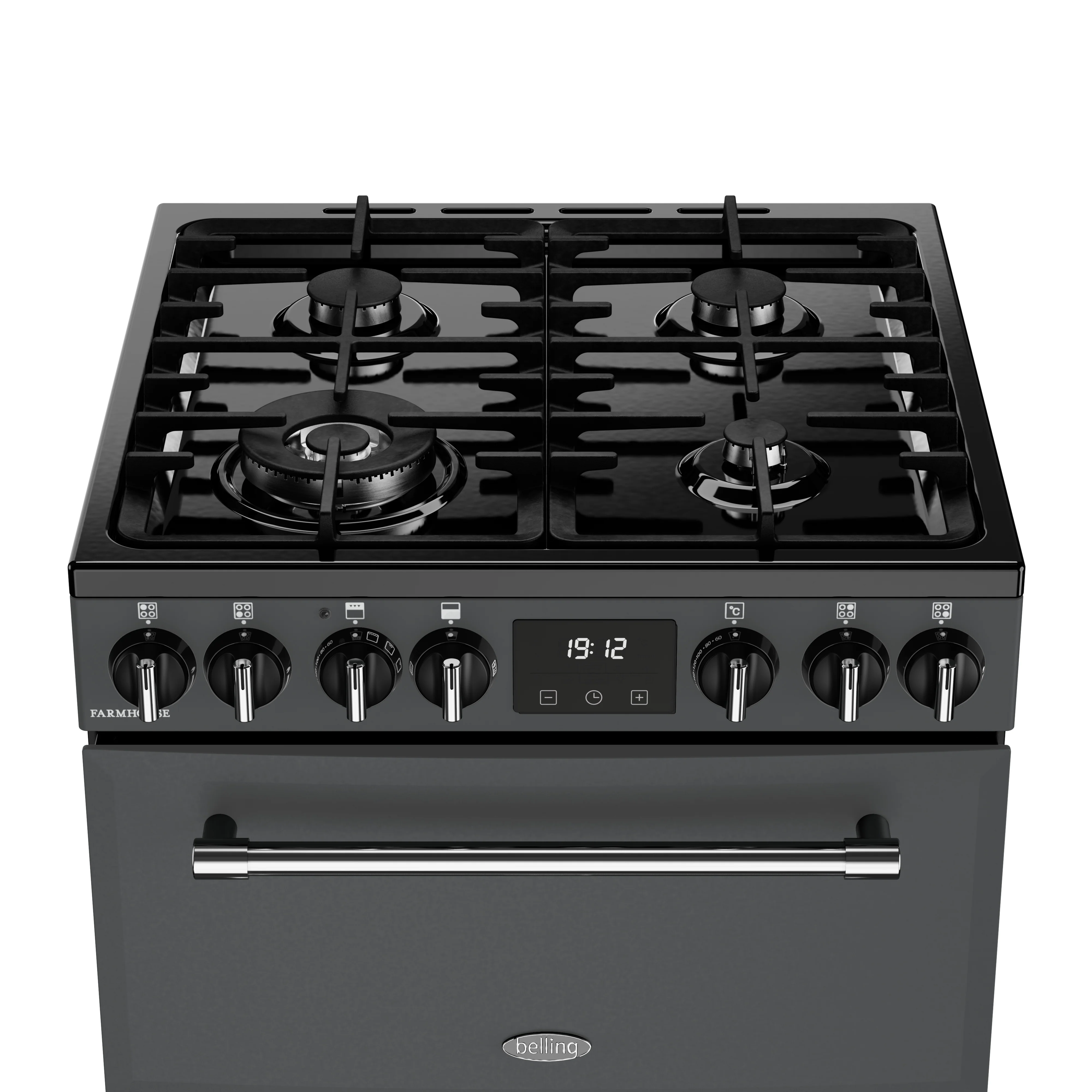 Belling Farmhouse 444411812 60DF Anthracite Freestanding Dual Fuel Cooker - Image 7