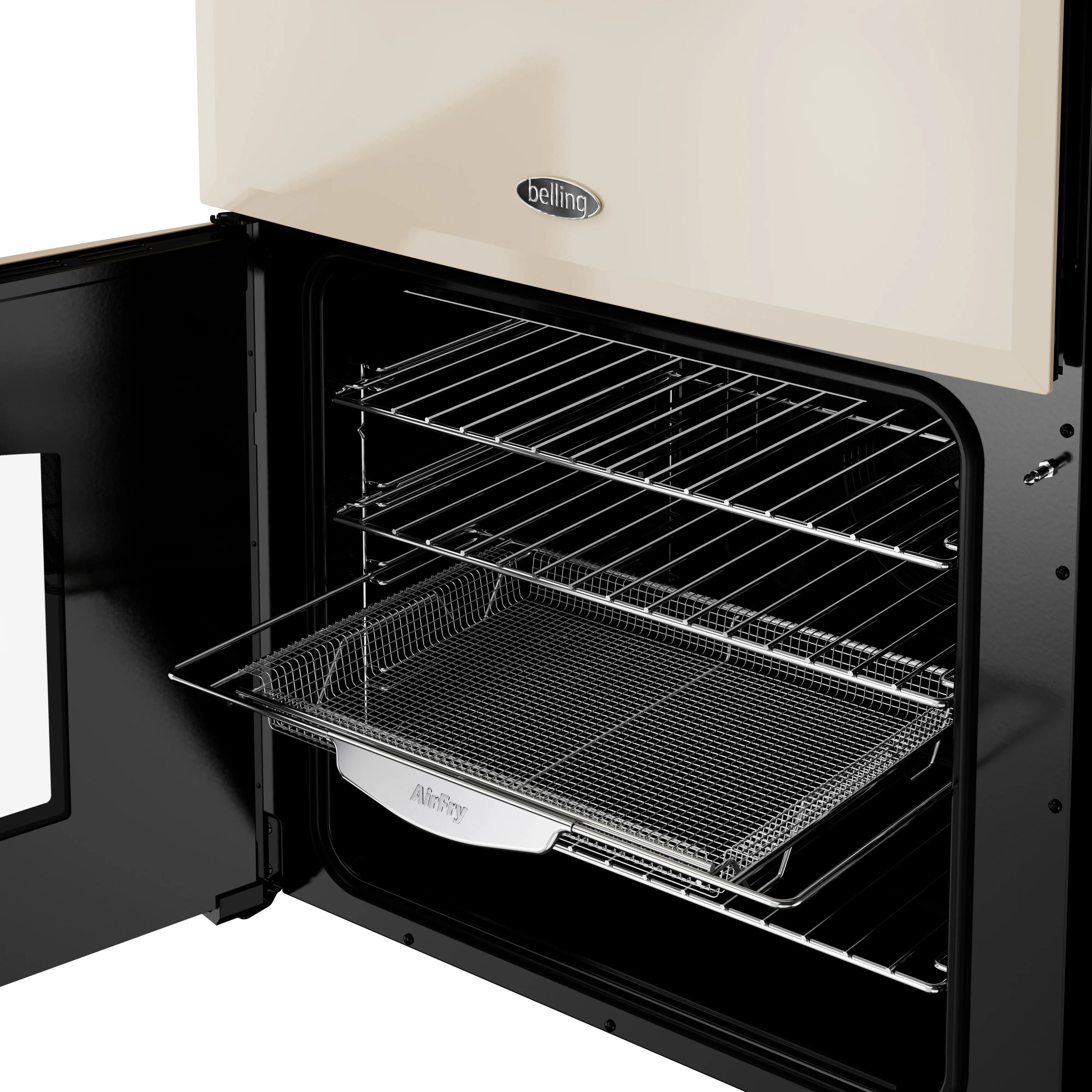 Belling Farmhouse 444411814 60DF Cream Freestanding Dual Fuel Cooker - Image 3