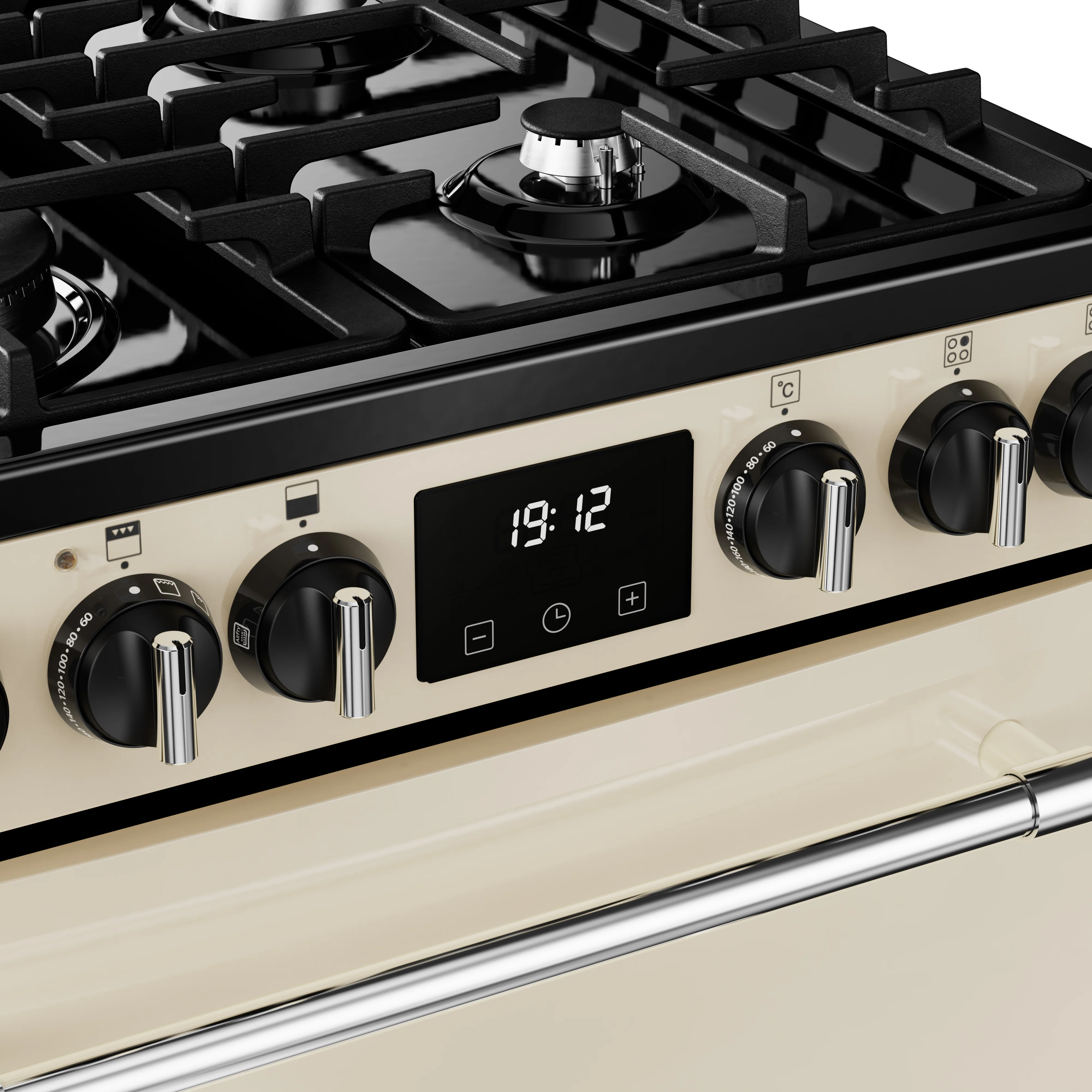 Belling Farmhouse 444411814 60DF Cream Freestanding Dual Fuel Cooker - Image 5