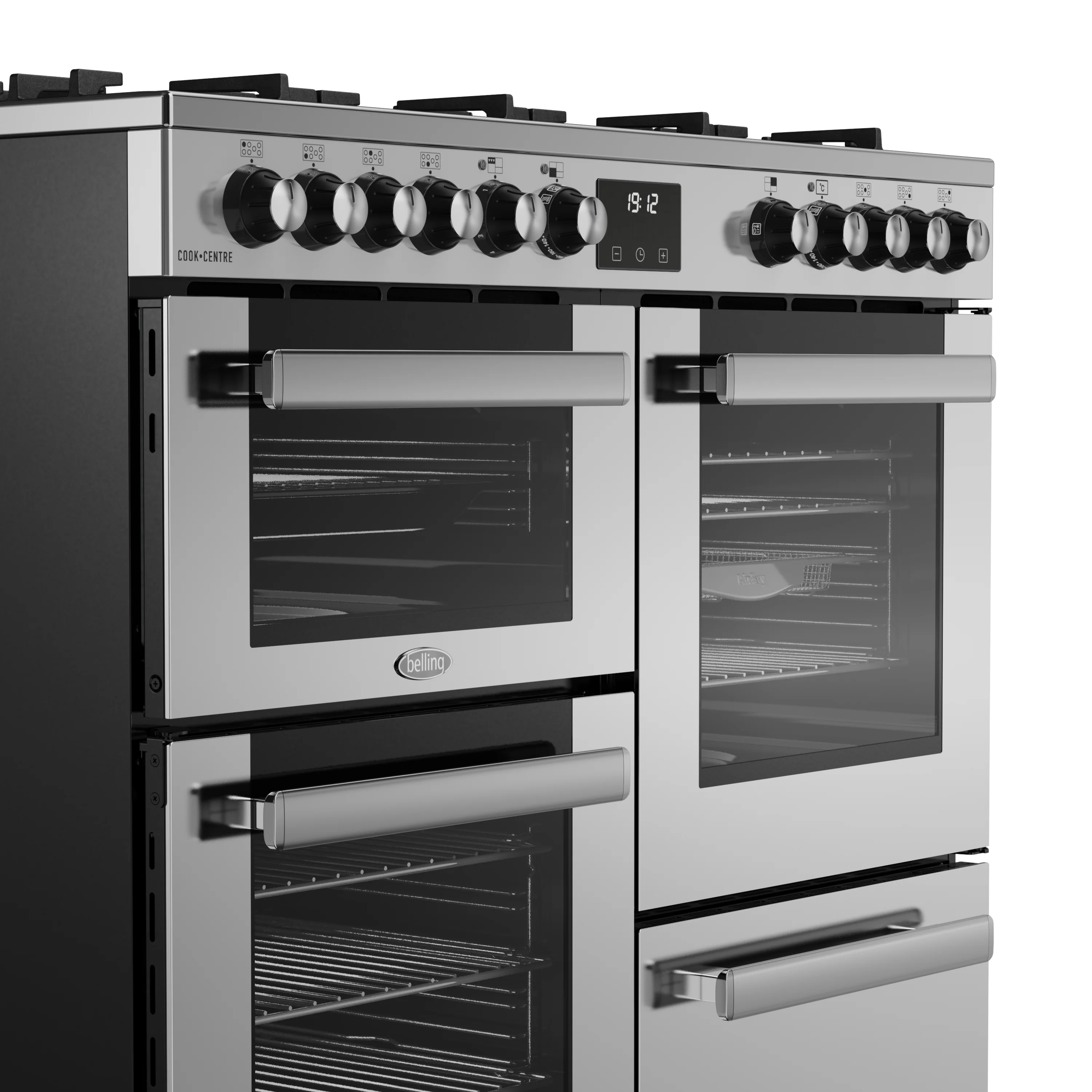 Belling RCA Cookcentre 100DF 100cm Dual Fuel Range Cooker 444411800 Stainless Steel - Image 6