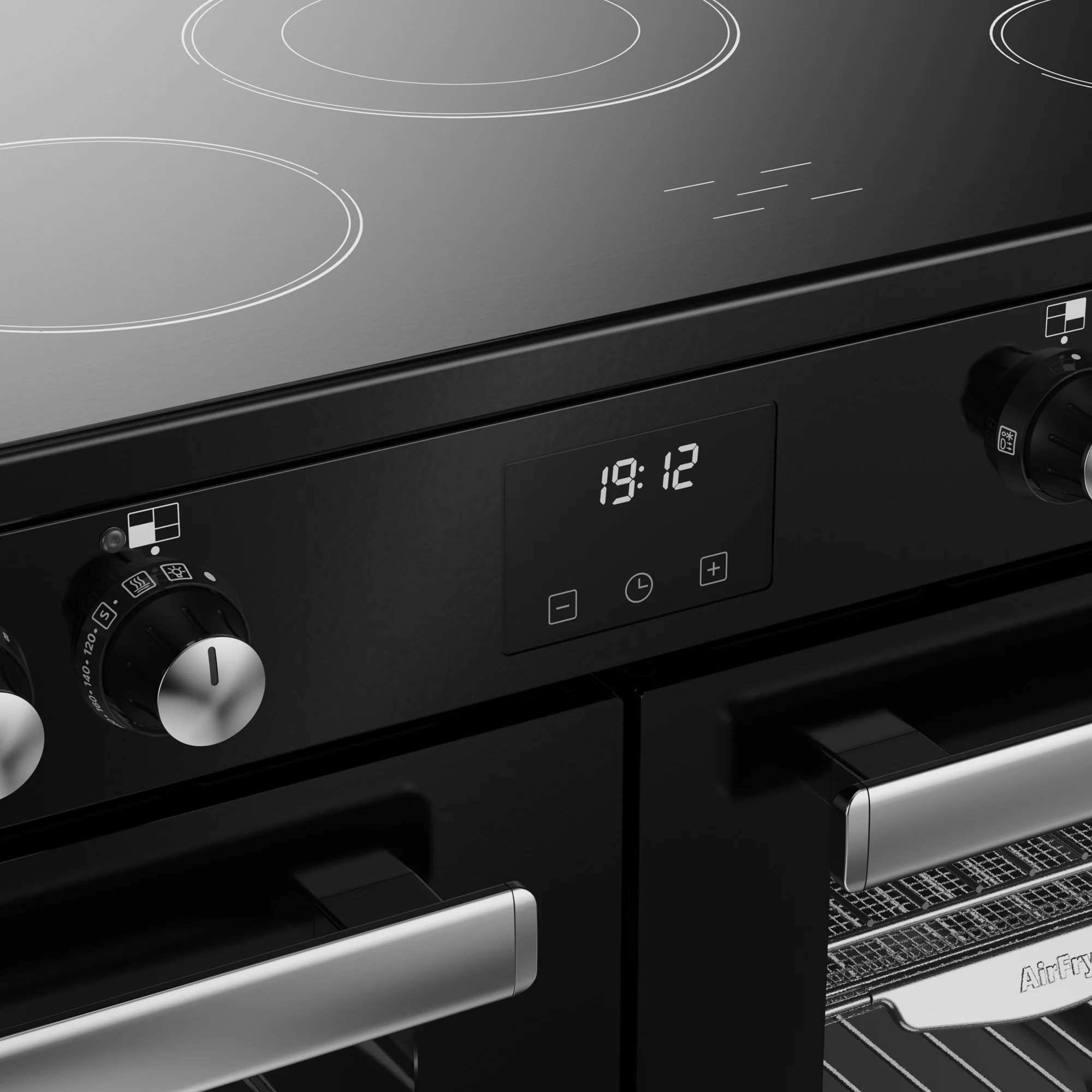 Belling RCA Cookcentre 100E 100cm Ceramic Range Cooker 444411797 Black - Image 6