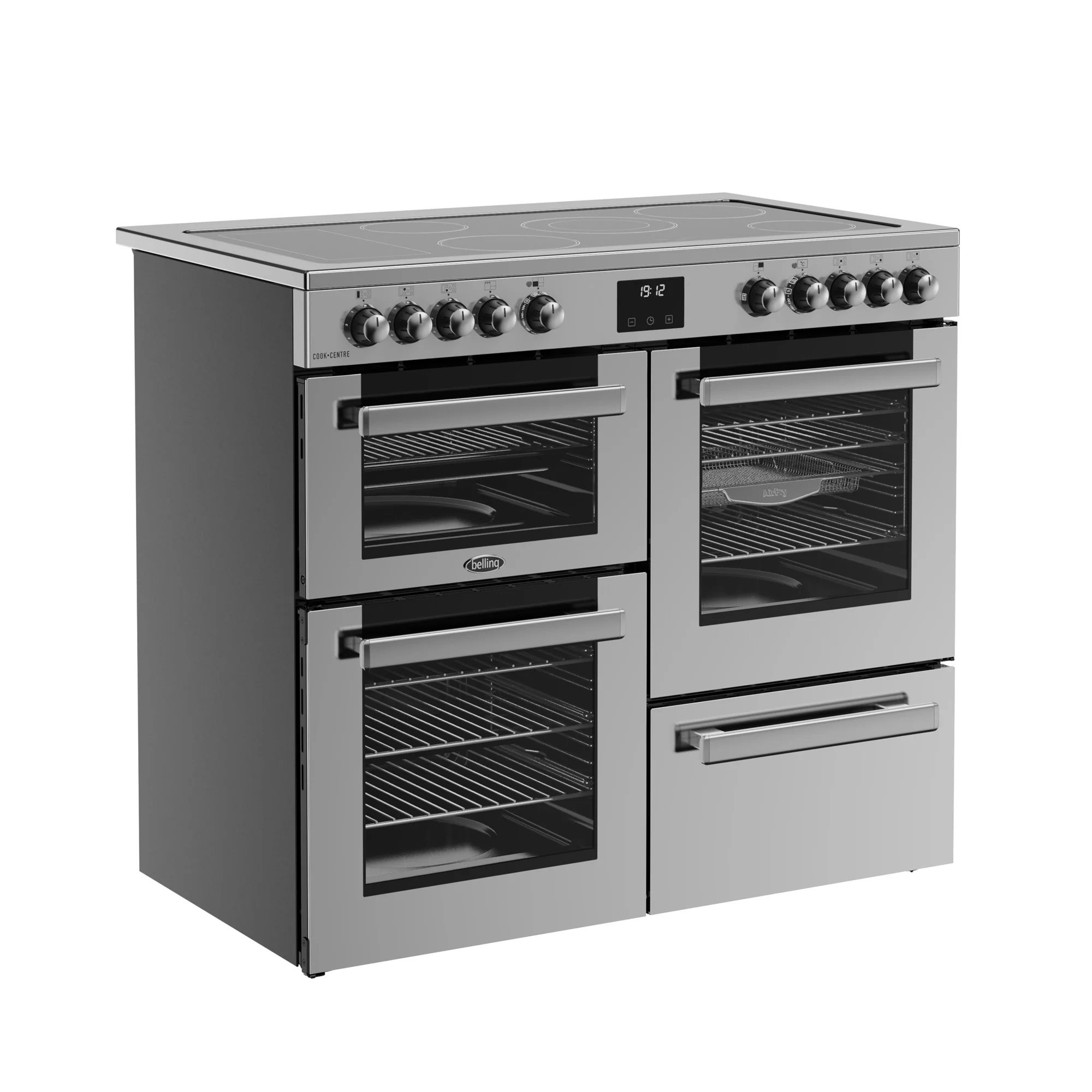 Belling RCA Cookcentre 100E 100cm Ceramic Range Cooker 444411798 Stainless Steel - Image 2