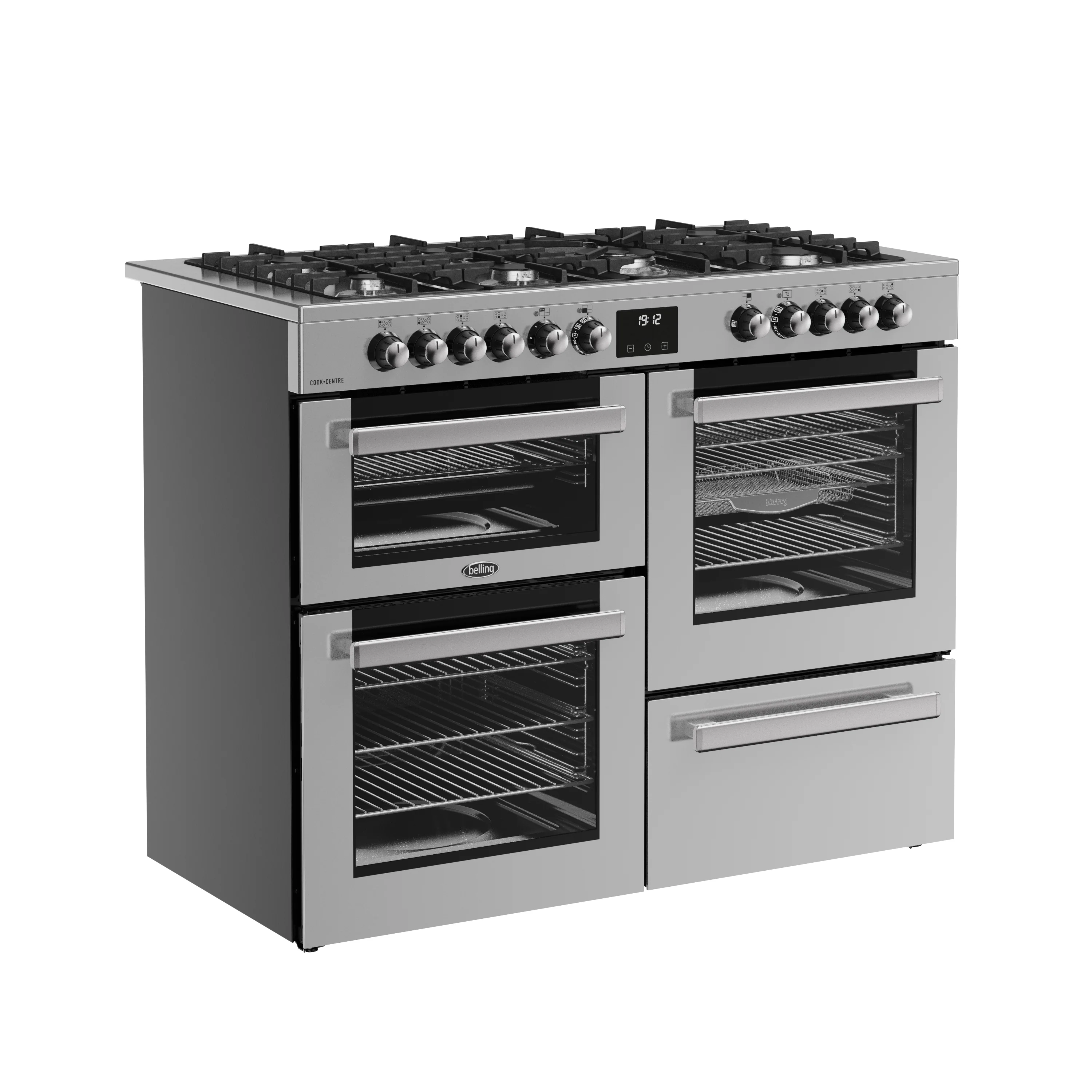Belling RCA Cookcentre 110DF 110cm Dual Fuel Range Cooker 444411806 Stainless Steel - Image 2