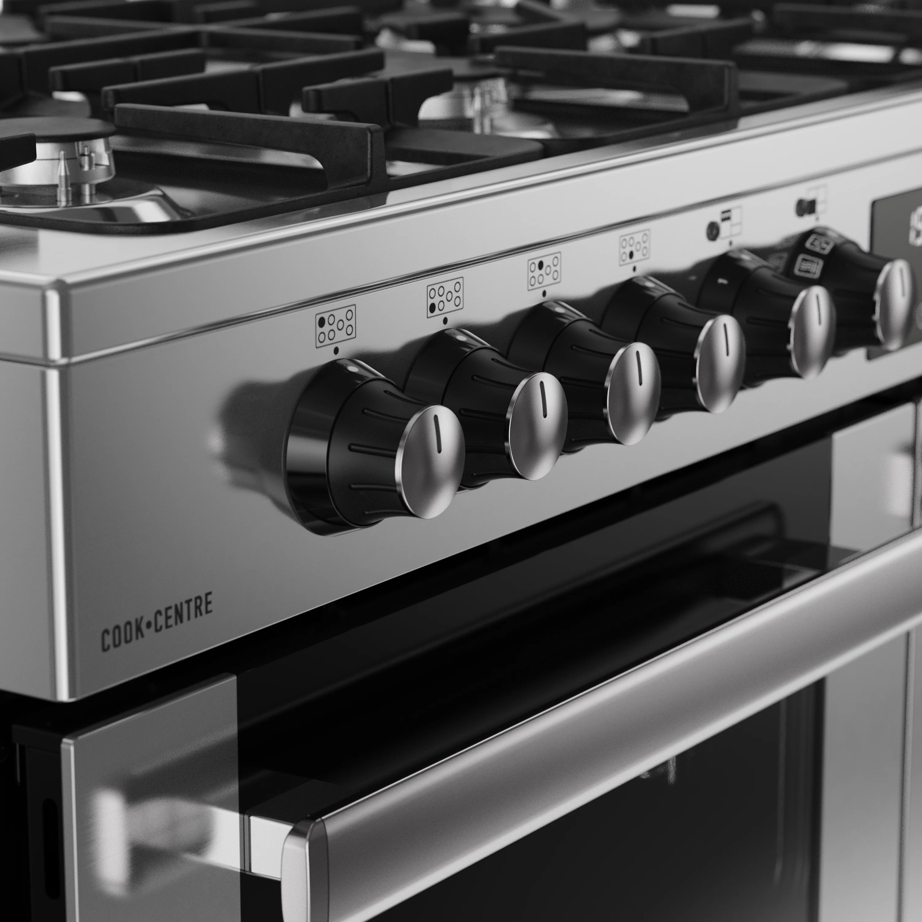 Belling RCA Cookcentre 110DF 110cm Dual Fuel Range Cooker 444411806 Stainless Steel - Image 4