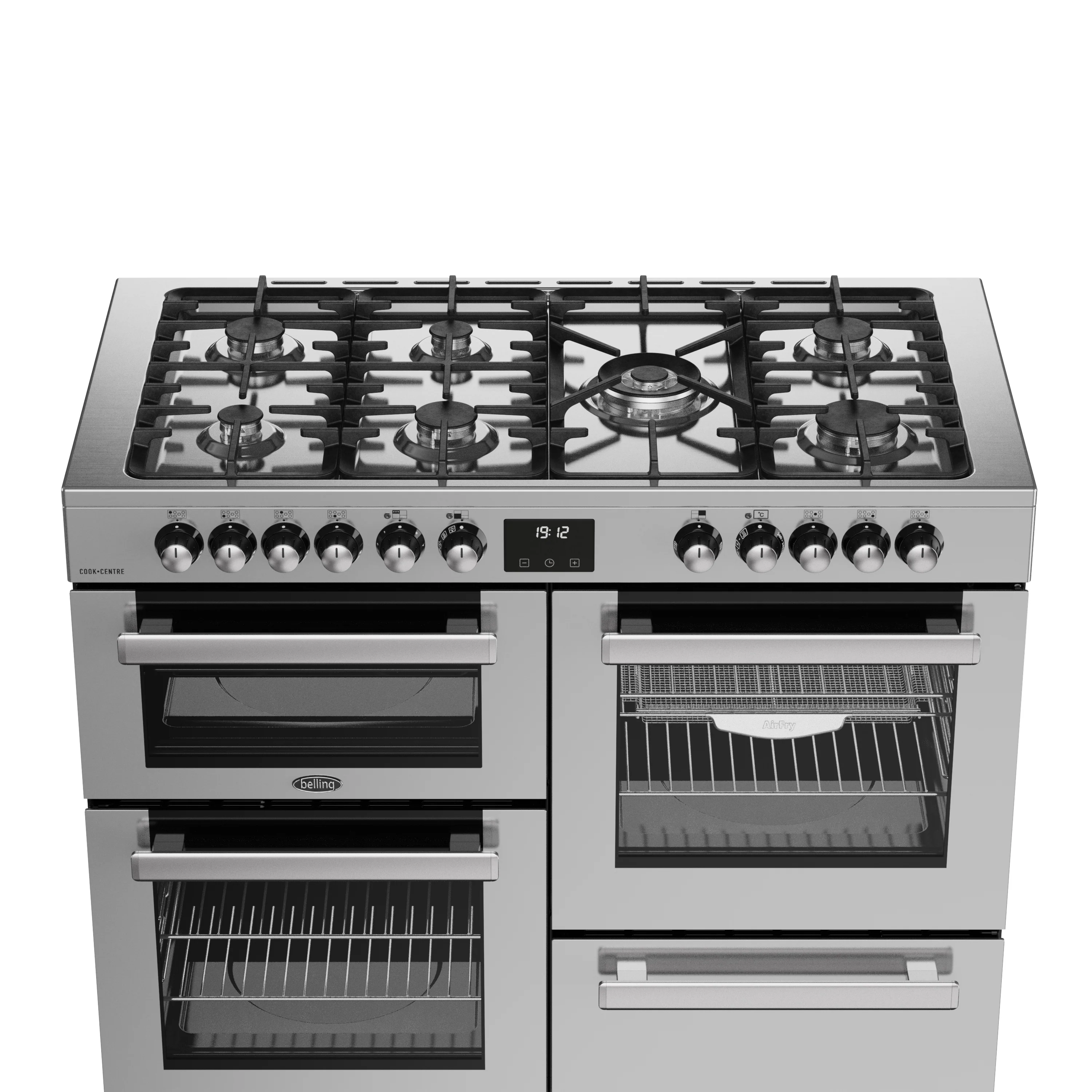 Belling RCA Cookcentre 110DF 110cm Dual Fuel Range Cooker 444411806 Stainless Steel - Image 6