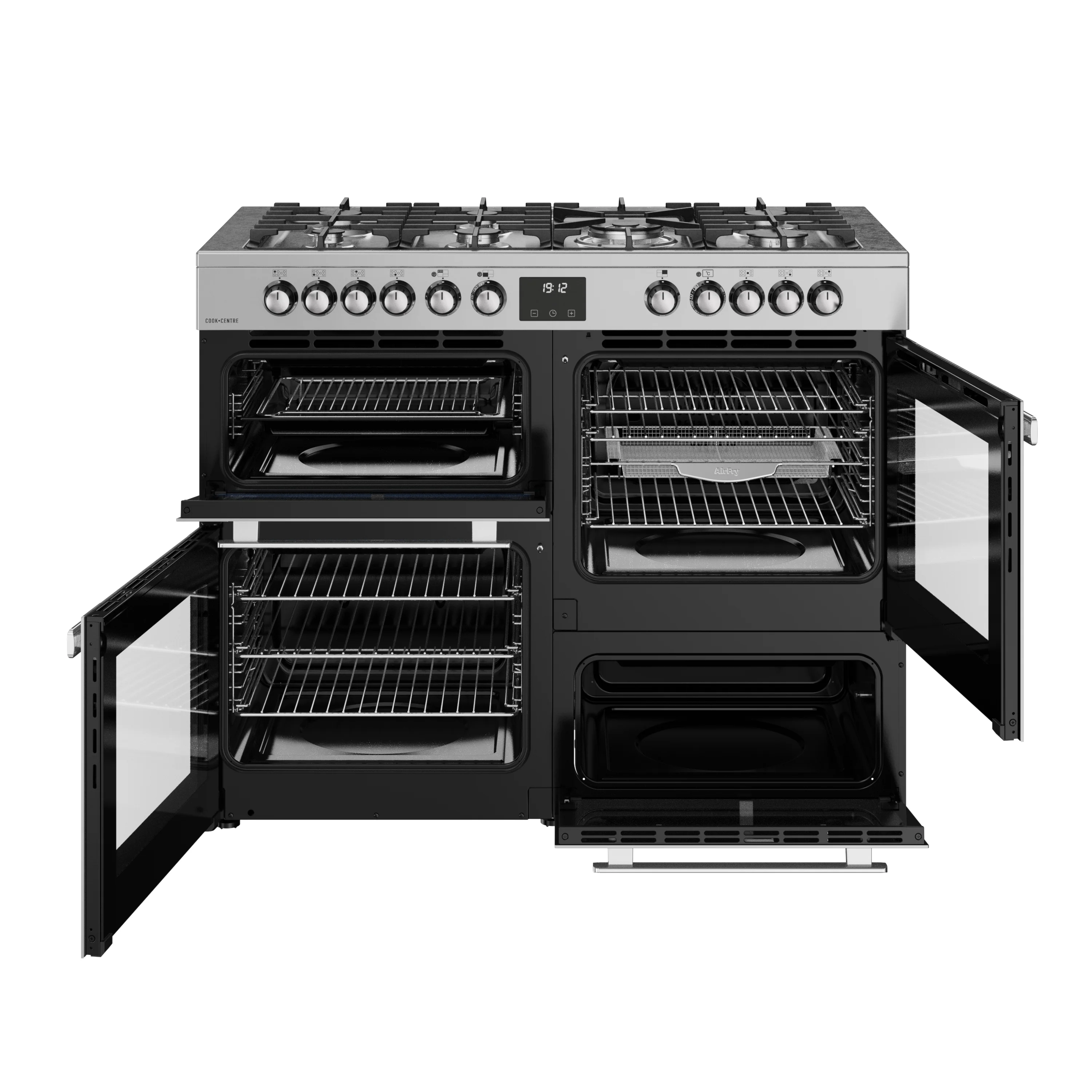 Belling RCA Cookcentre 110DF 110cm Dual Fuel Range Cooker 444411806 Stainless Steel - Image 7