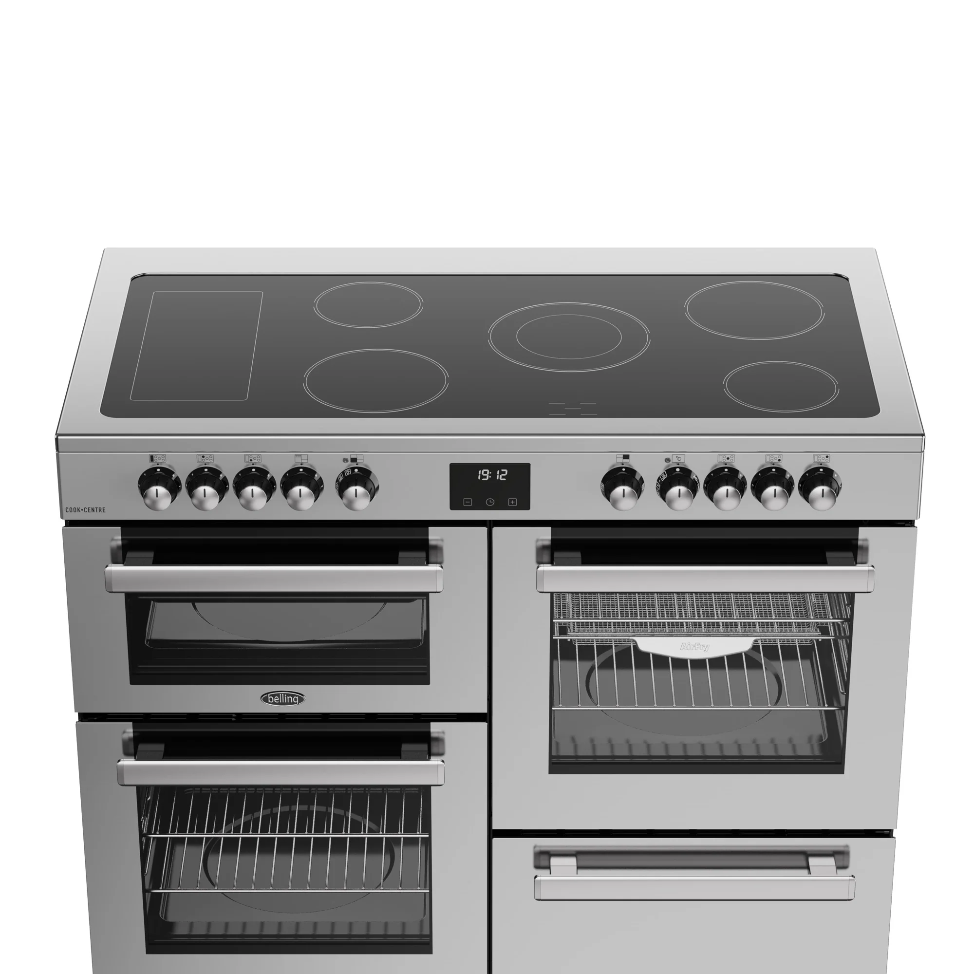 Belling RCA Cookcentre 110E 110cm Ceramic Range Cooker 444411804 Stainless Steel - Image 3