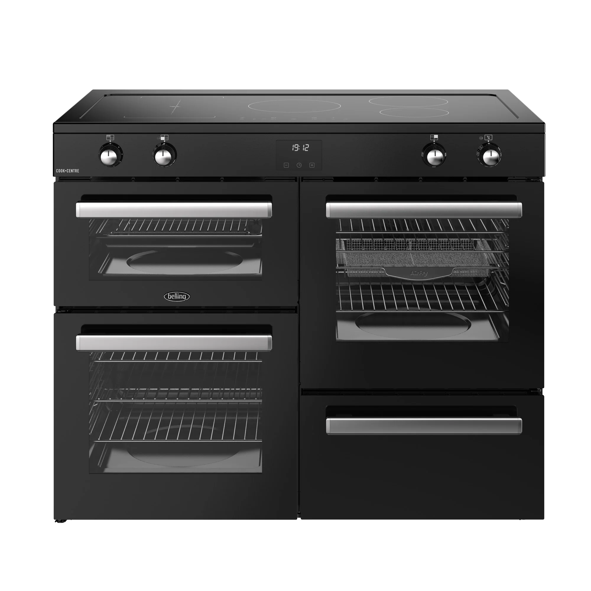 Belling RCA Cookcentre 110Ei 110cm Induction Range Cooker 444411807 Black