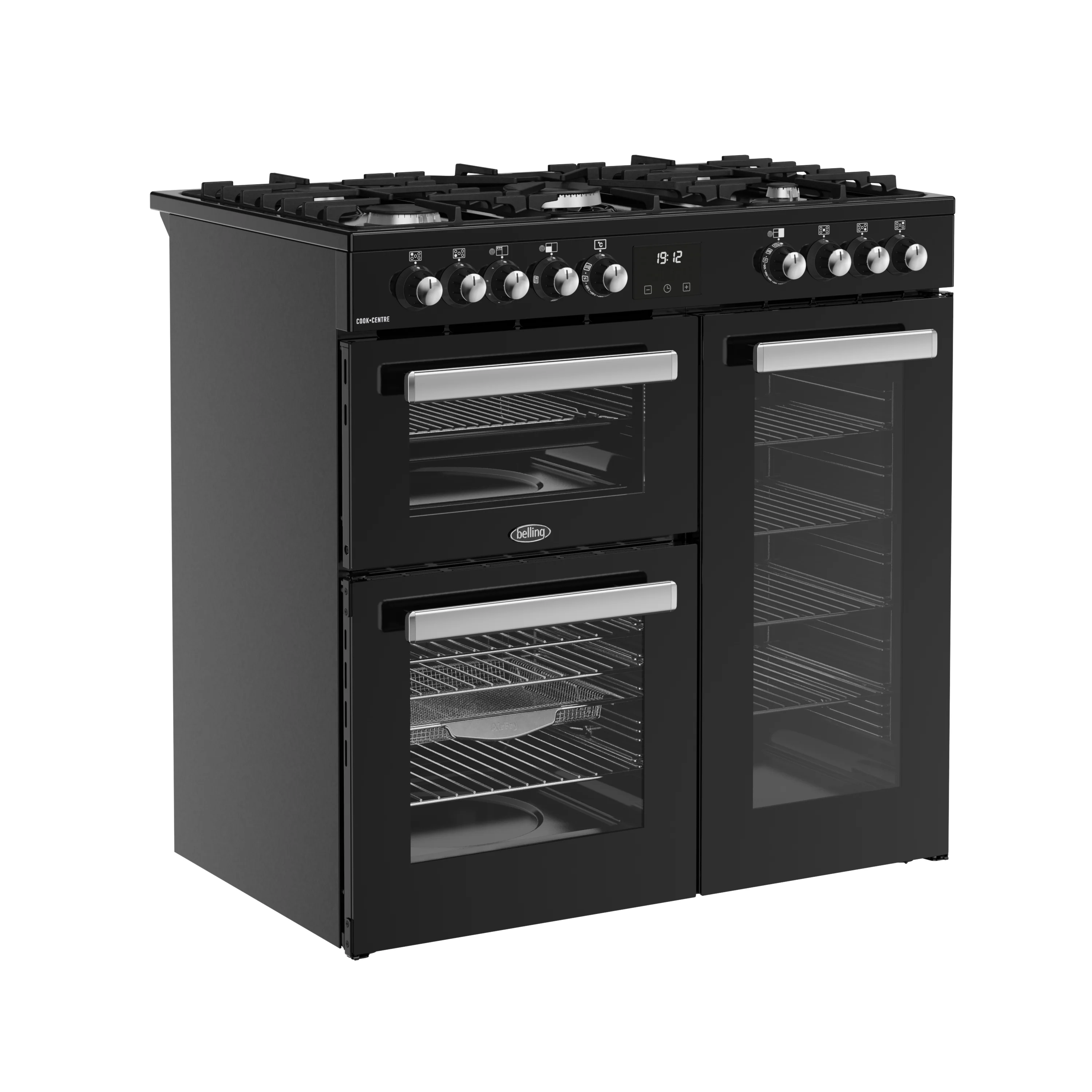 Belling RCA Cookcentre 90DF 90cm Dual Fuel Range Cooker 444411793 Black - Image 2