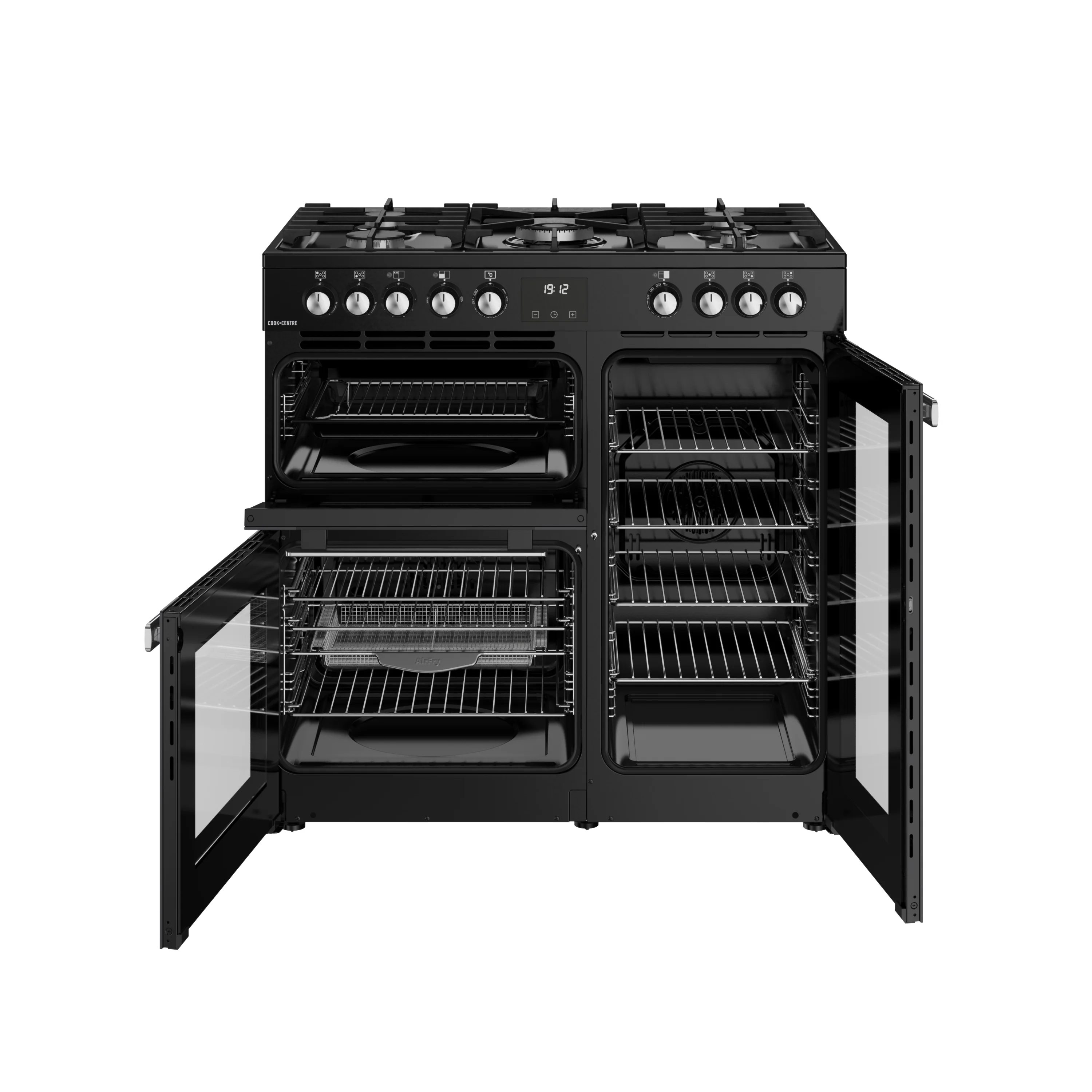 Belling RCA Cookcentre 90DF 90cm Dual Fuel Range Cooker 444411793 Black - Image 3