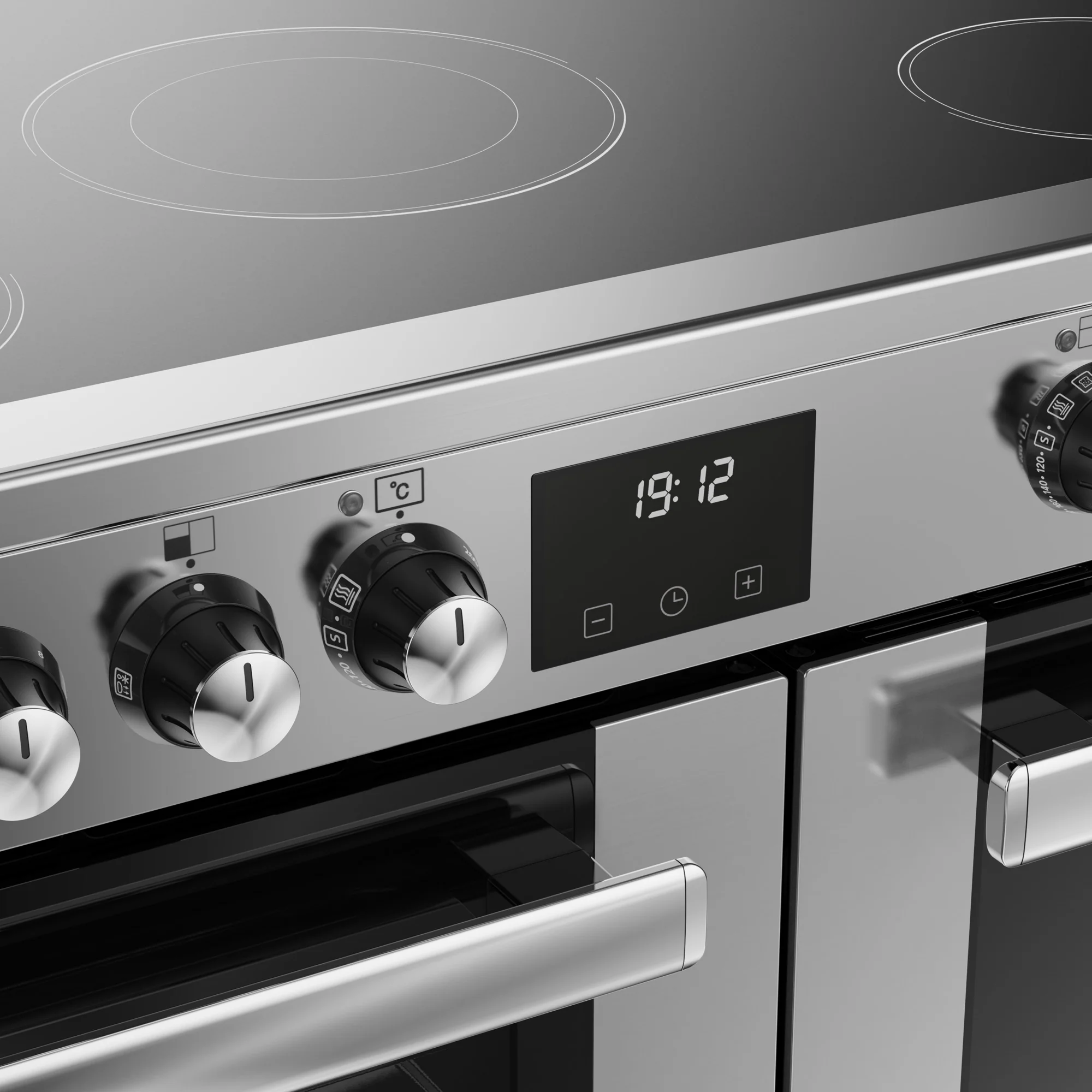 Belling RCA Cookcentre 90E 90cm Ceramic Range Cooker 444411792 Stainless Steel - Image 4