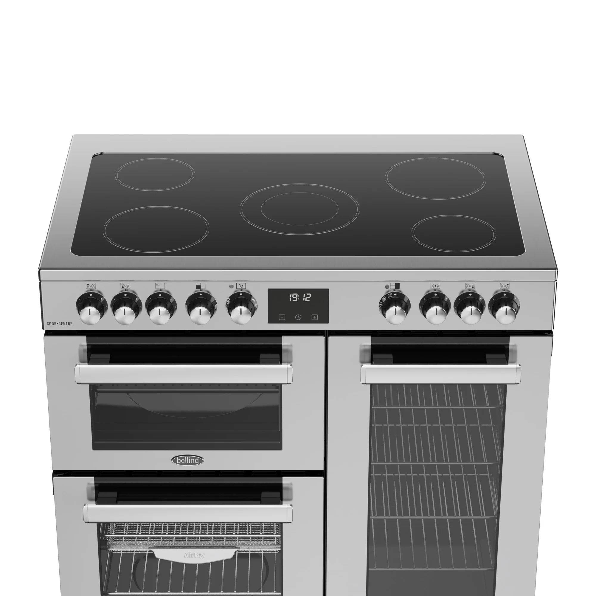 Belling RCA Cookcentre 90E 90cm Ceramic Range Cooker 444411792 Stainless Steel - Image 6