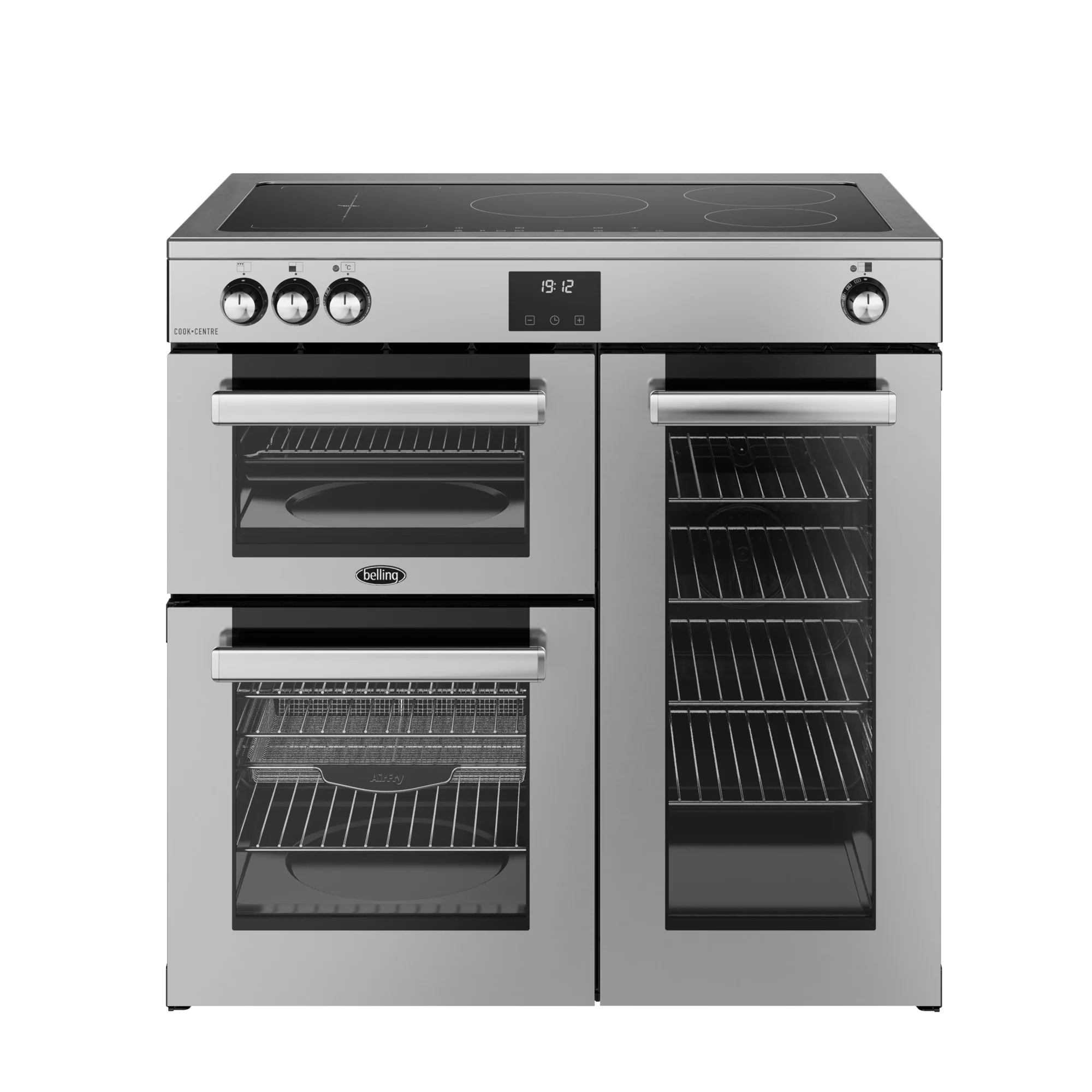Belling RCA Cookcentre 90Ei 90cm Induction Range Cooker 444411796 Stainless Steel