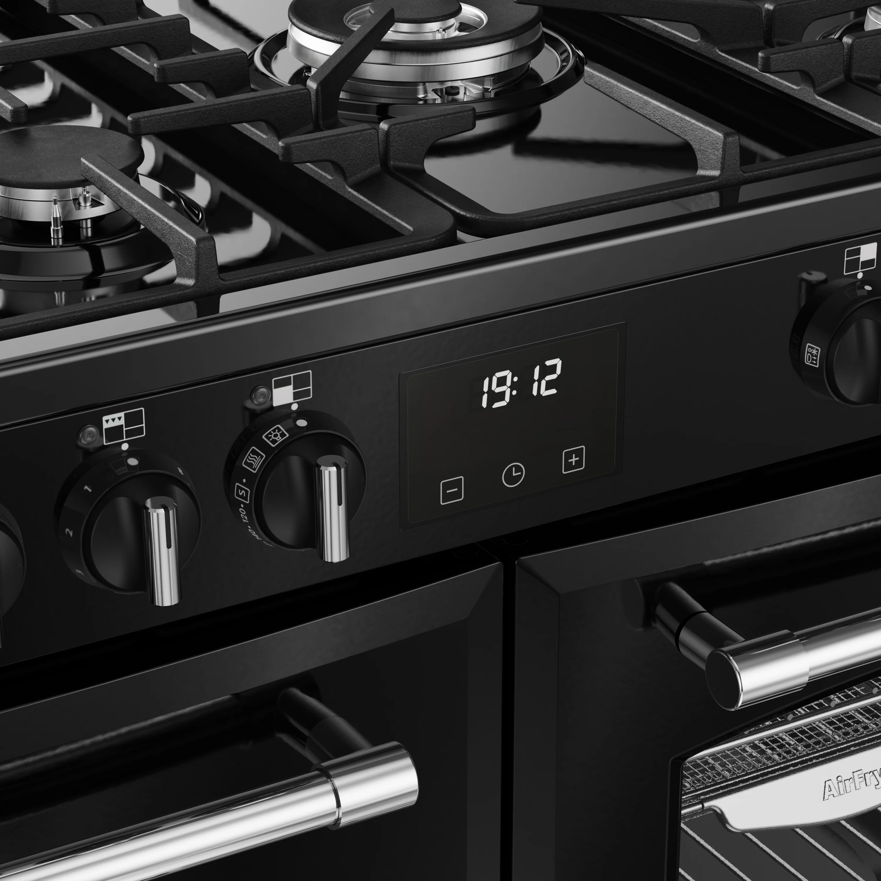Belling RCA Farmhouse 100DF 100cm Dual Fuel Range Cooker 444411829 Black - Image 7