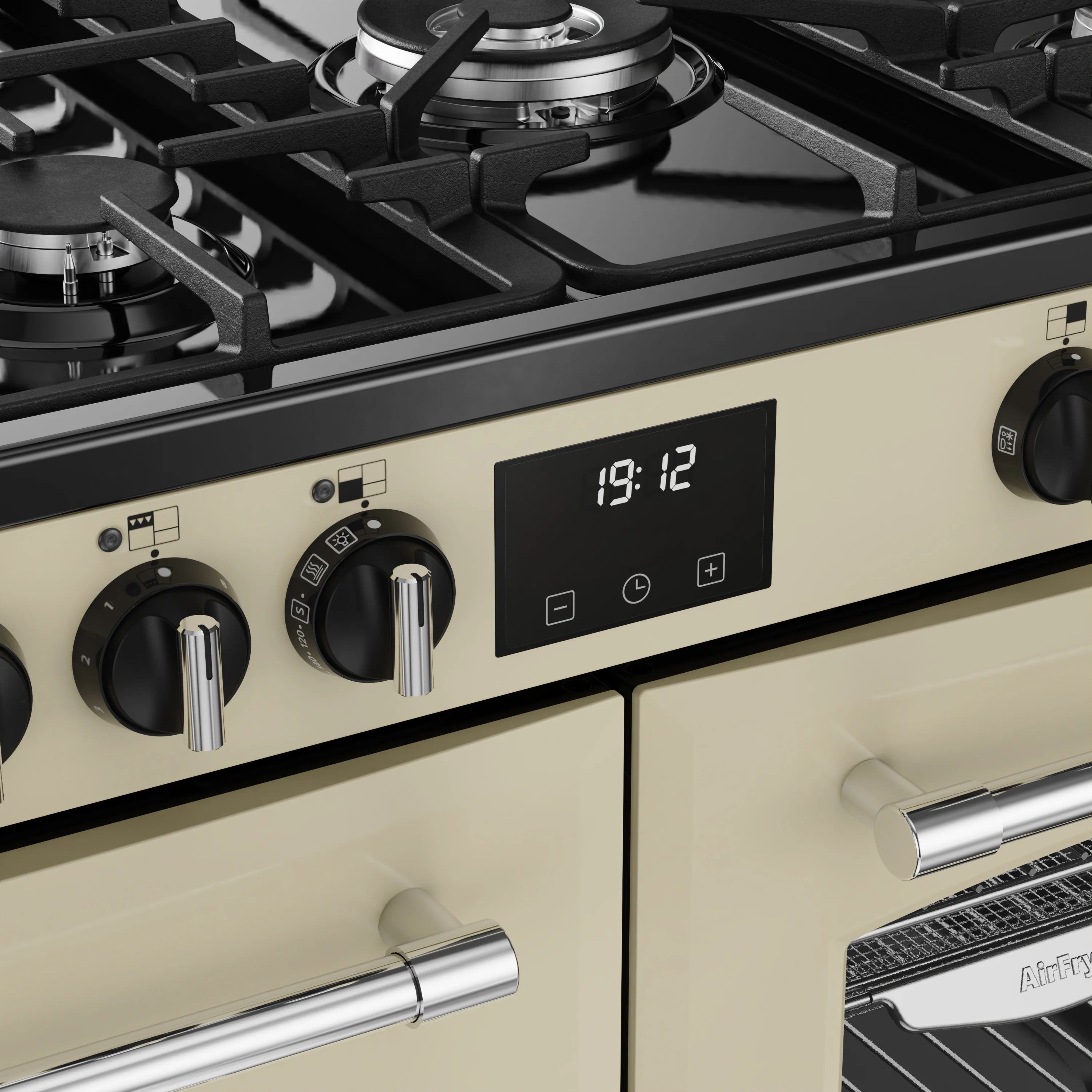 Belling RCA Farmhouse 100DF 100cm Dual Fuel Range Cooker 444411830 Cream - Image 4