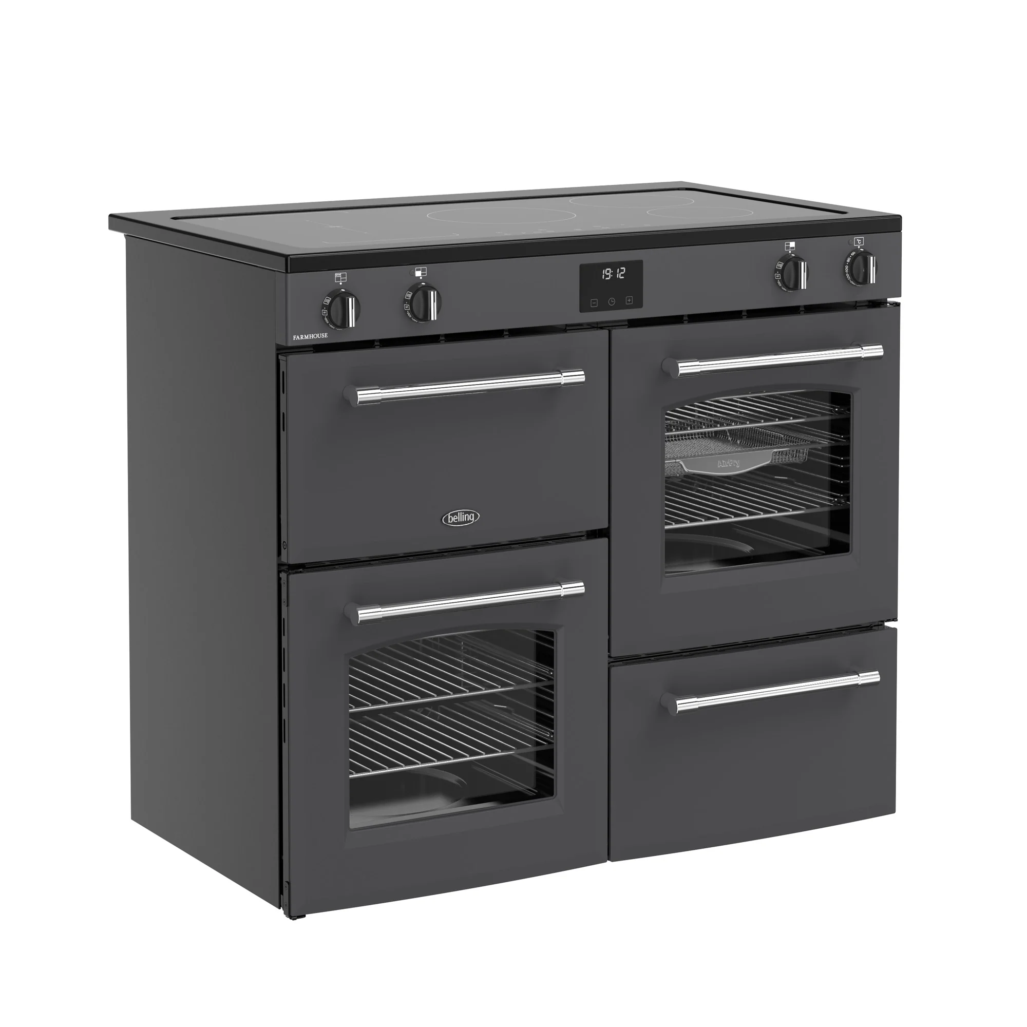 Belling RCA Farmhouse 100Ei 100cm Induction Range Cooker 444411831 Anthracite - Image 2