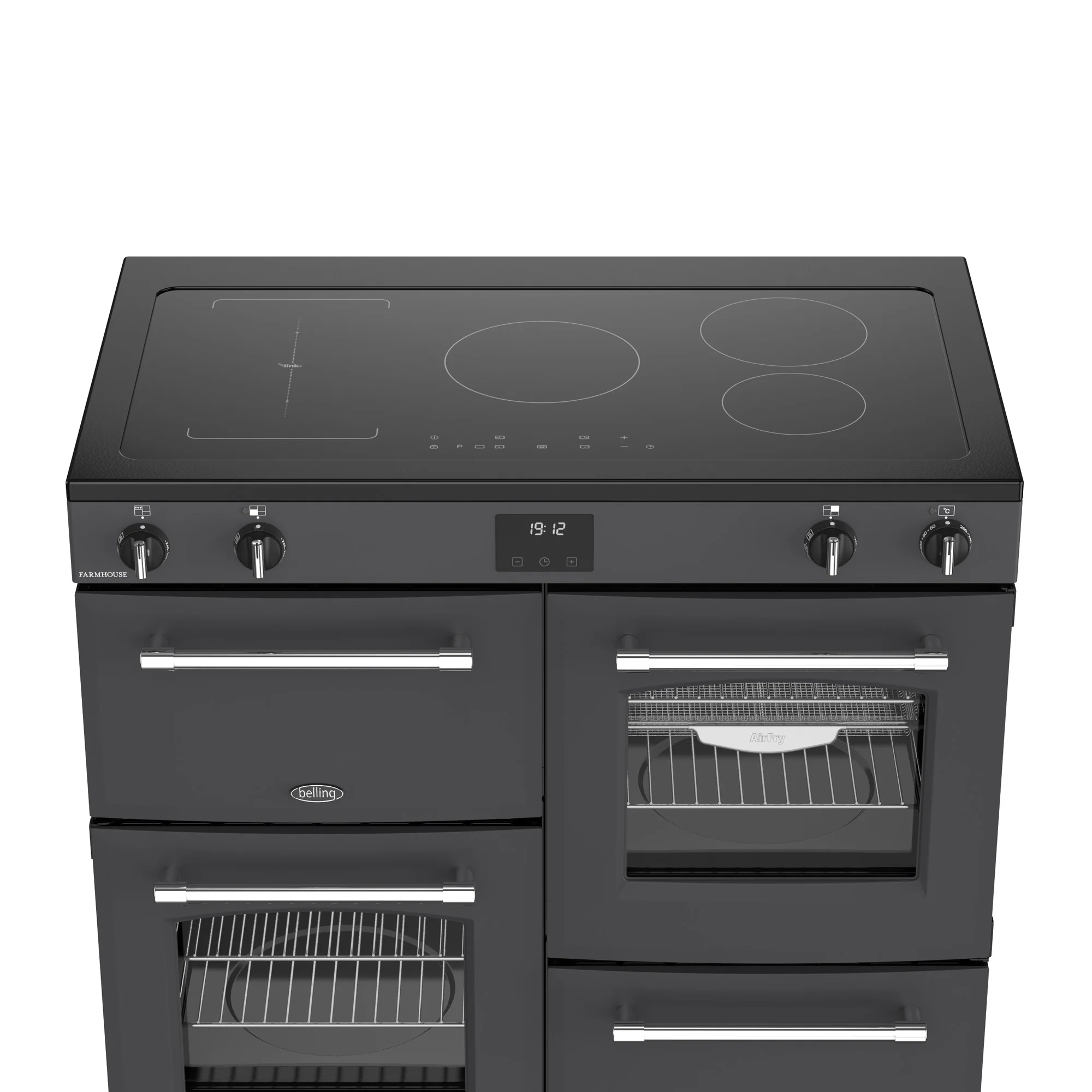 Belling RCA Farmhouse 100Ei 100cm Induction Range Cooker 444411831 Anthracite - Image 3