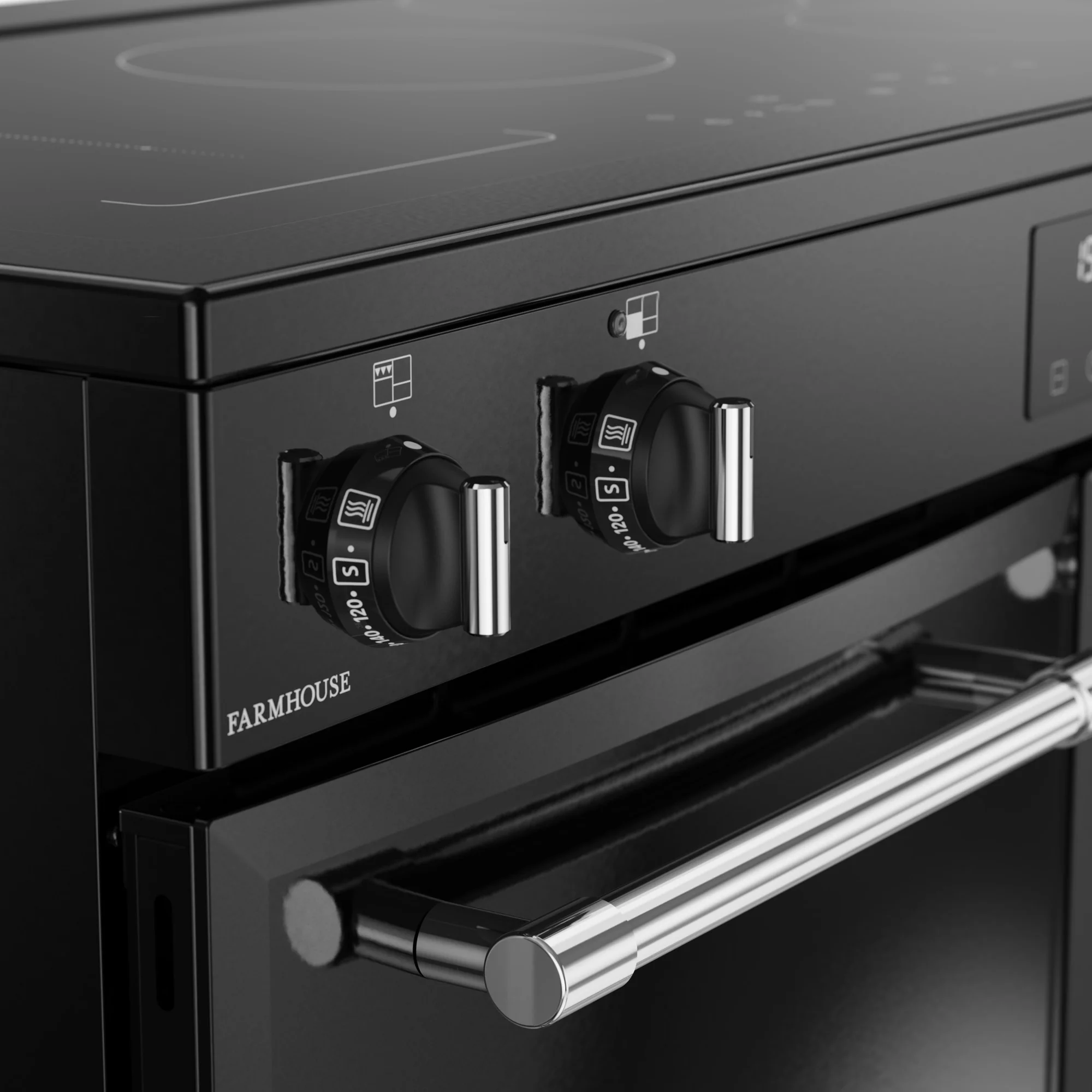 Belling RCA Farmhouse 100Ei 100cm Induction Range Cooker 444411832 Black - Image 5