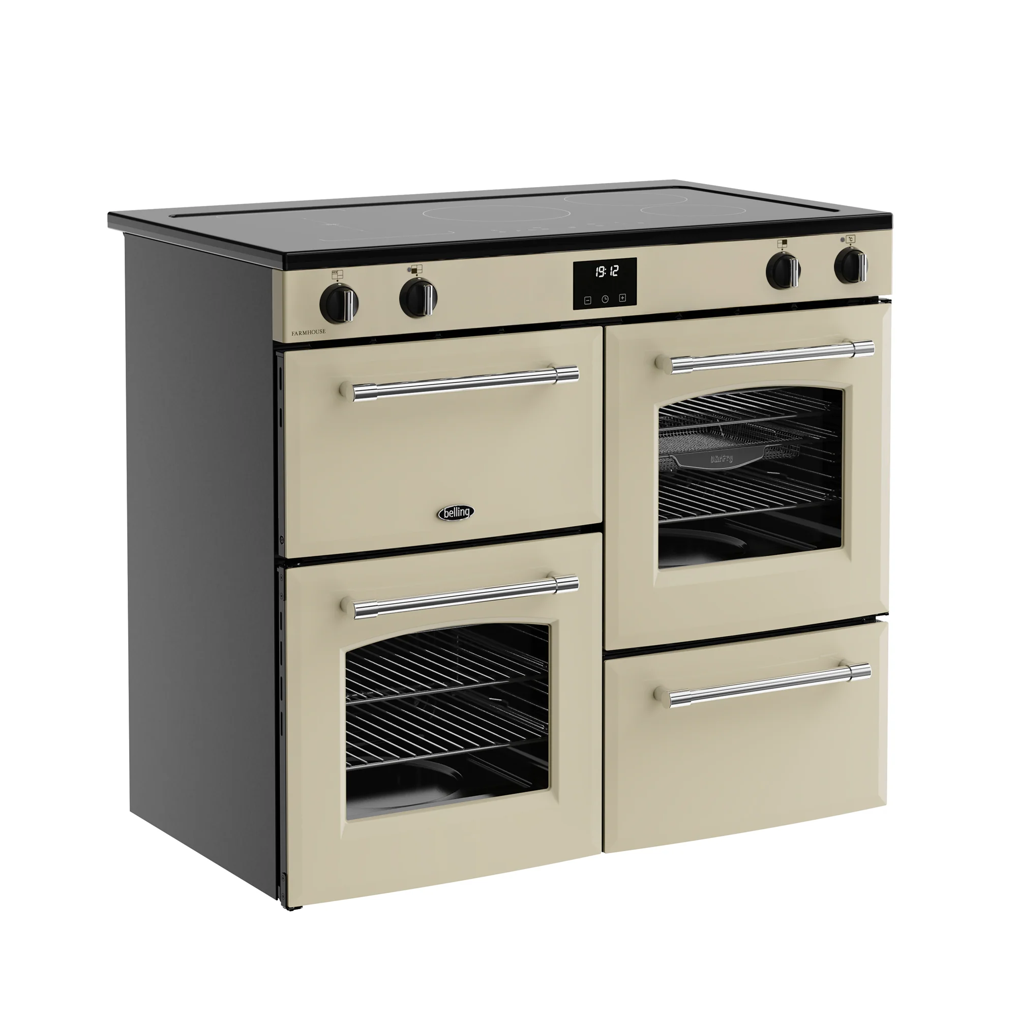 Belling RCA Farmhouse 100Ei 100cm Induction Range Cooker 444411833 Cream - Image 2
