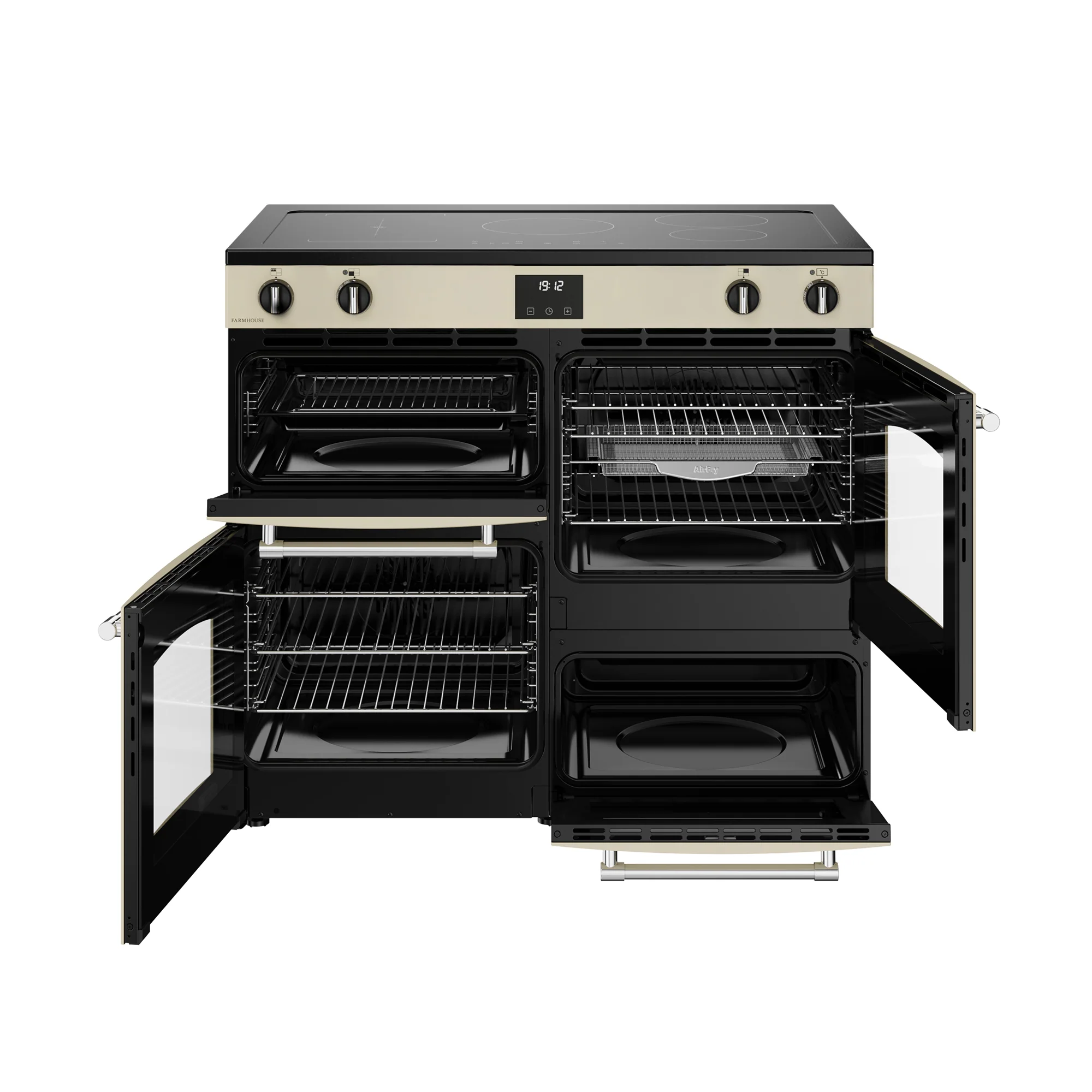 Belling RCA Farmhouse 100Ei 100cm Induction Range Cooker 444411833 Cream - Image 6