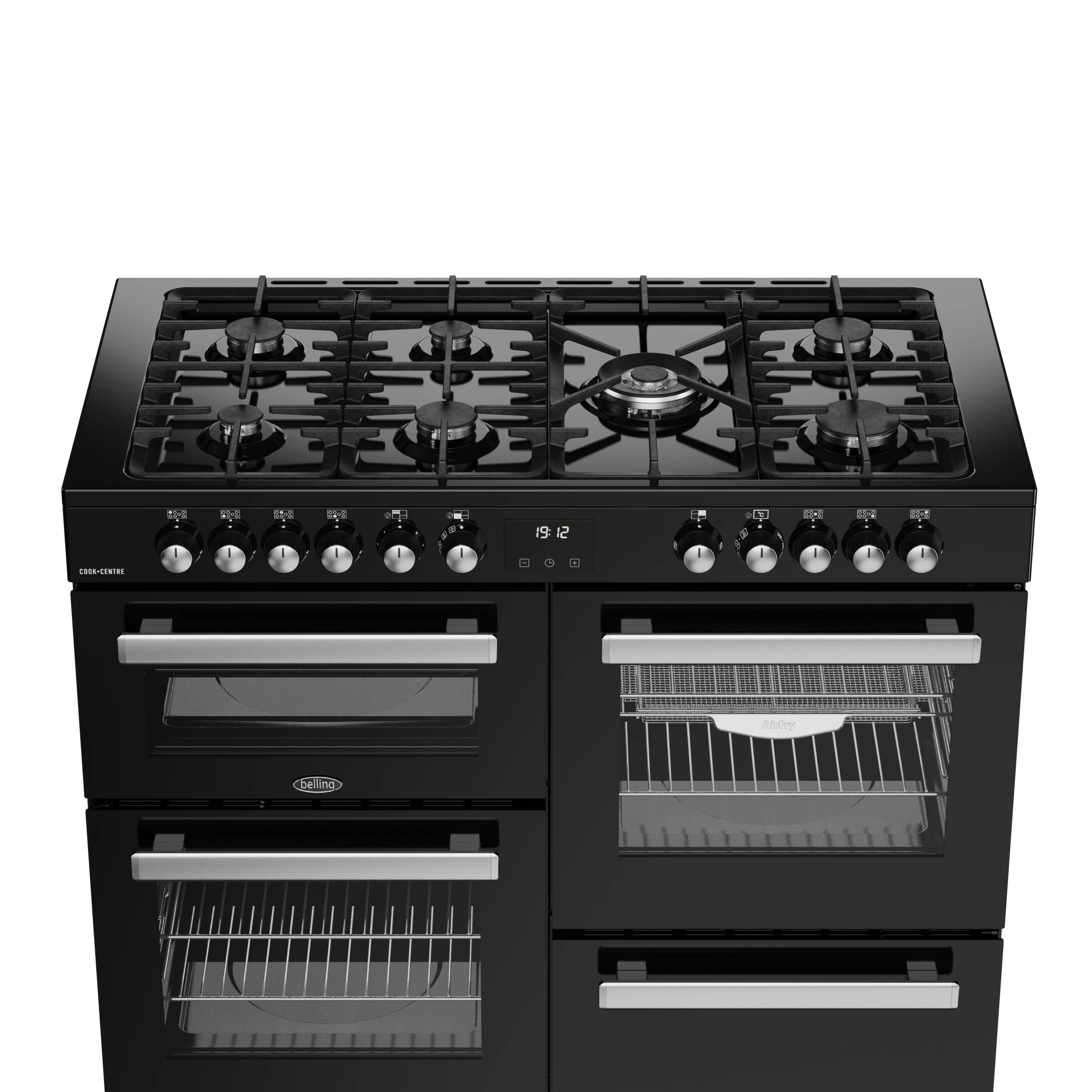 Belling RCA Cookcentre 110DF 110cm Dual Fuel Range Cooker 444411805 Black - Image 3
